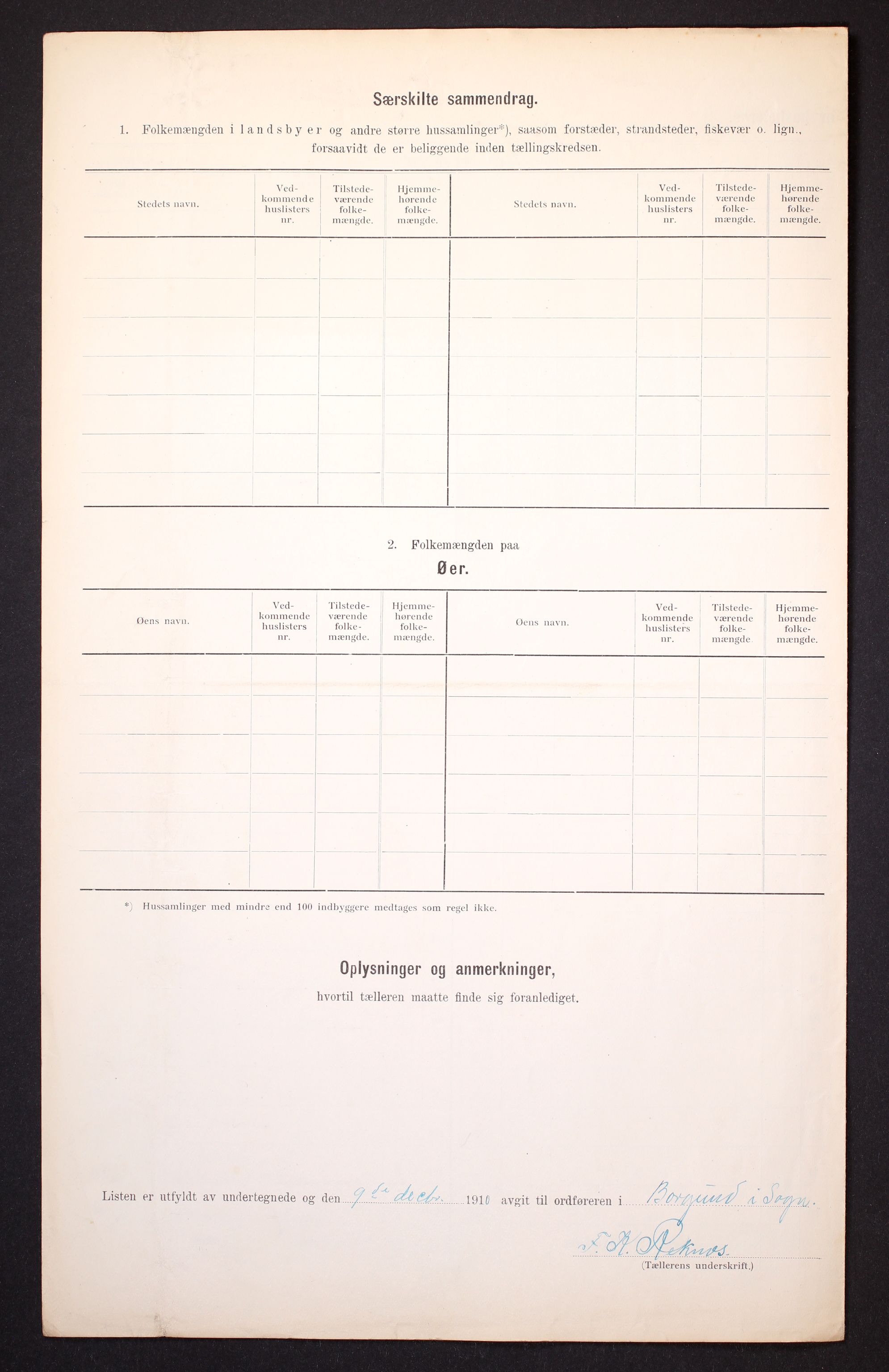 RA, 1910 census for Borgund, 1910, p. 12