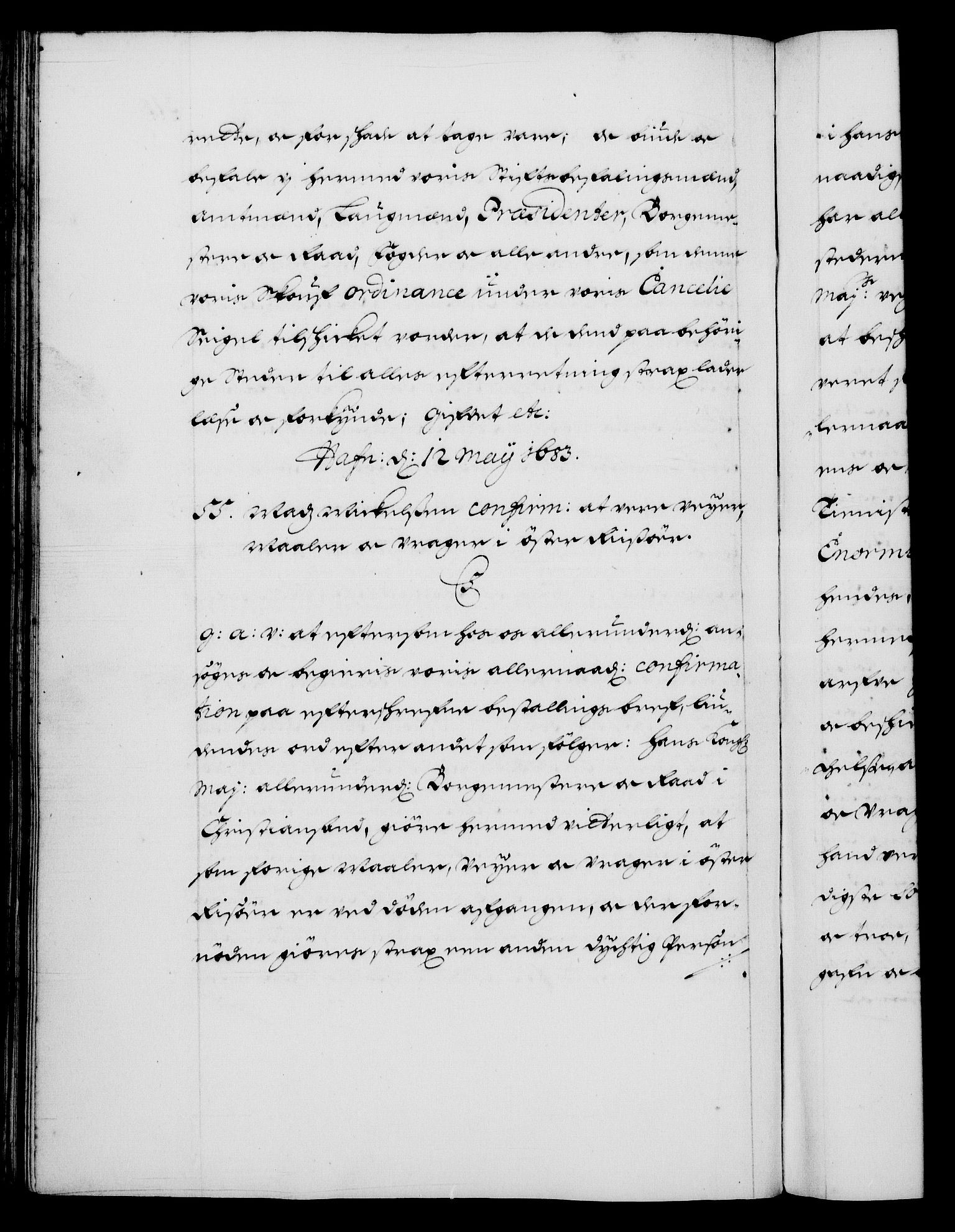 Danske Kanselli 1572-1799, AV/RA-EA-3023/F/Fc/Fca/Fcaa/L0013: Norske registre (mikrofilm), 1681-1684, p. 318b