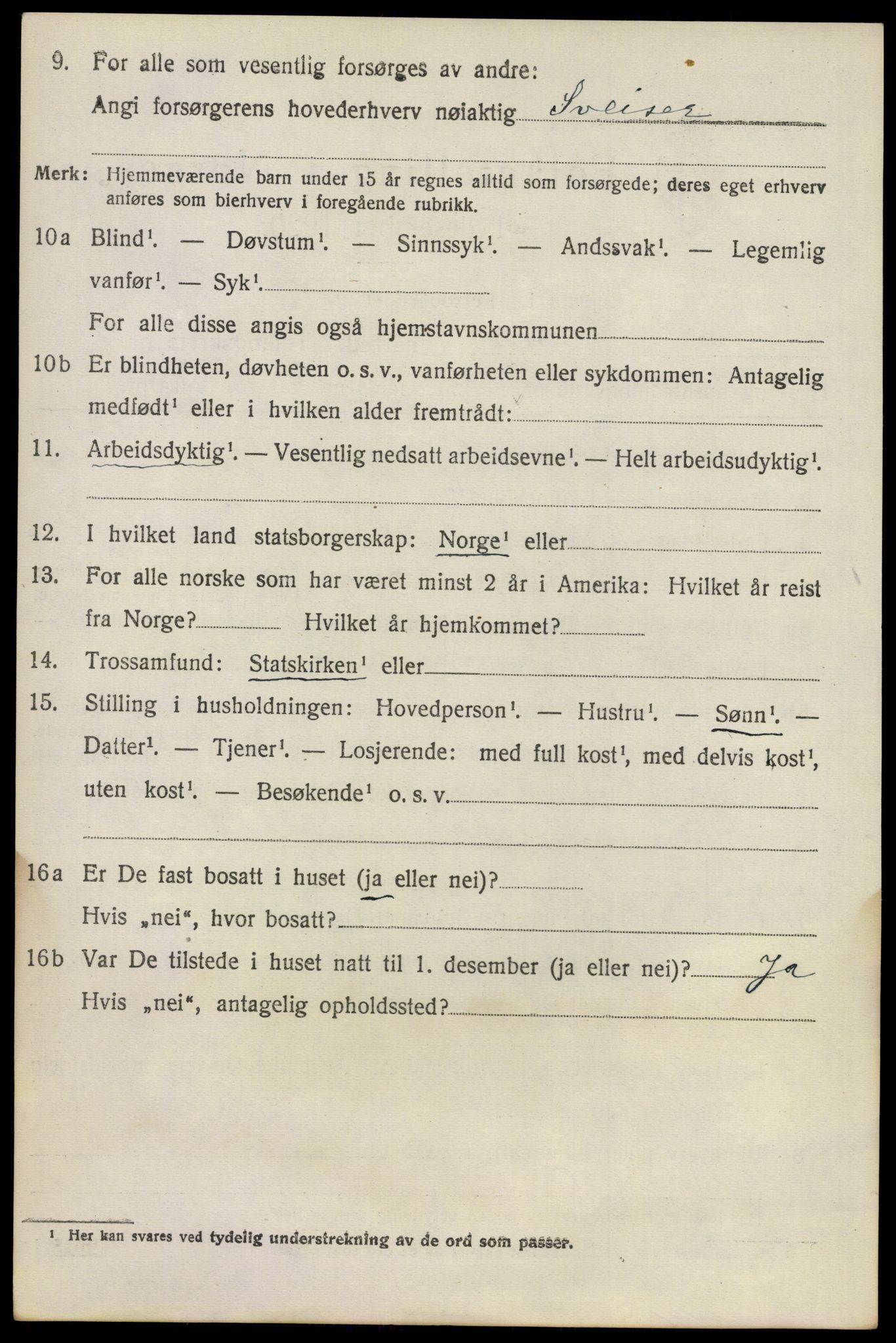 SAO, 1920 census for Fet, 1920, p. 2043