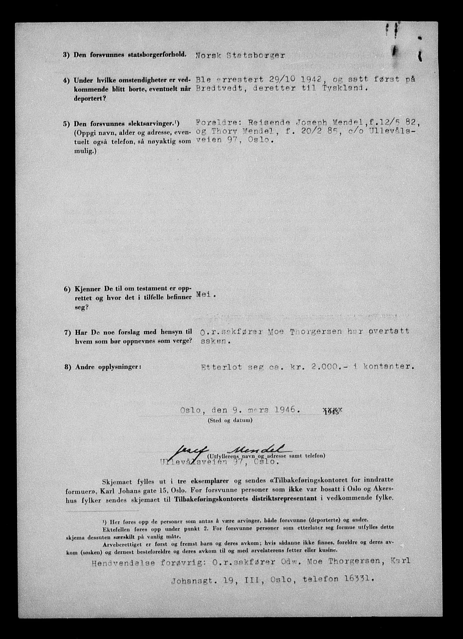 Justisdepartementet, Tilbakeføringskontoret for inndratte formuer, AV/RA-S-1564/H/Hc/Hcc/L0963: --, 1945-1947, p. 730