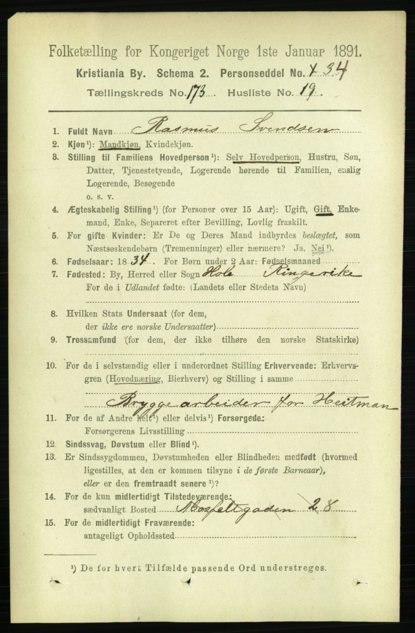 RA, 1891 census for 0301 Kristiania, 1891, p. 103730