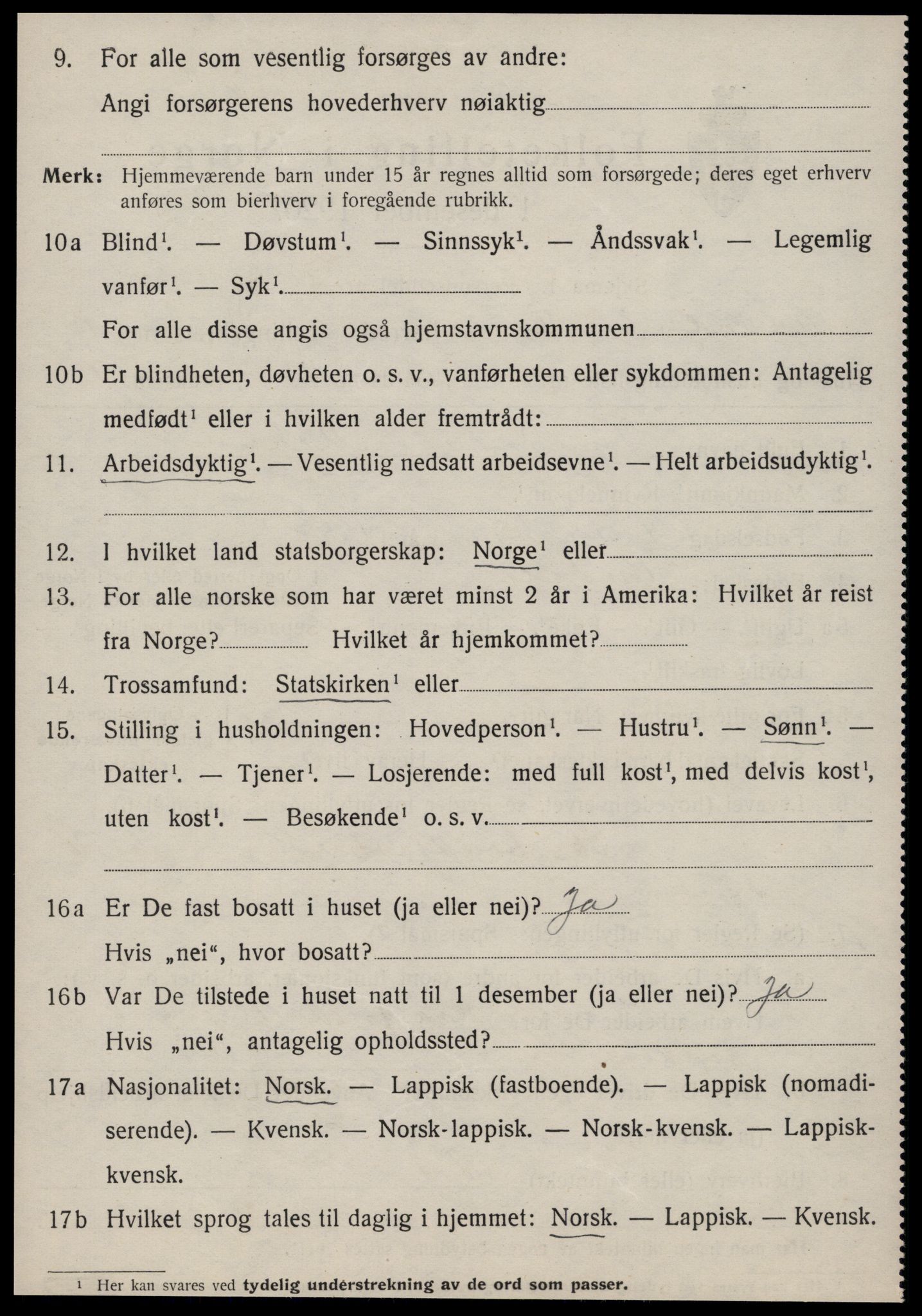 SAT, 1920 census for Oppdal, 1920, p. 5702