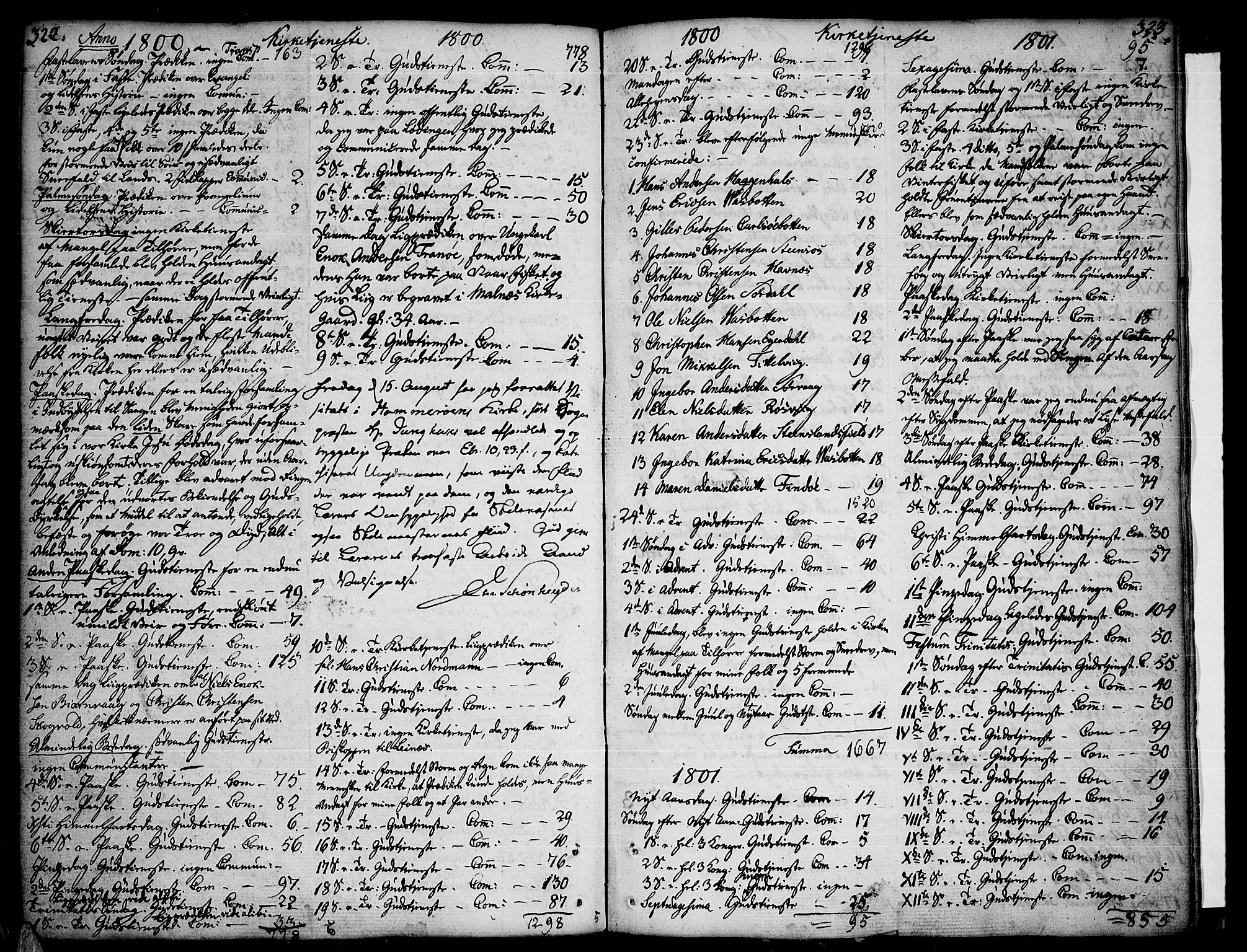 Ministerialprotokoller, klokkerbøker og fødselsregistre - Nordland, SAT/A-1459/859/L0841: Parish register (official) no. 859A01, 1766-1821, p. 322-323