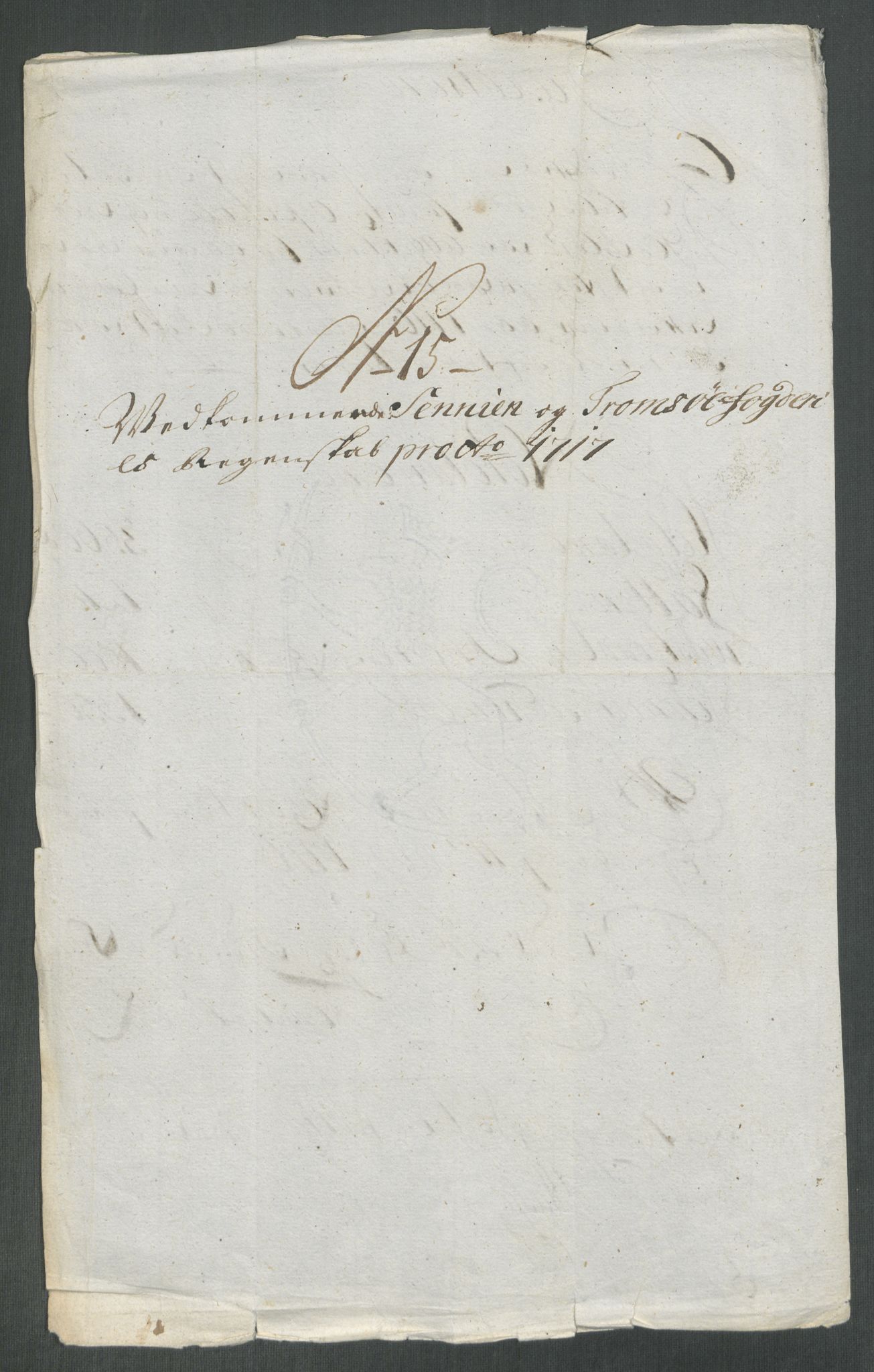 Rentekammeret inntil 1814, Reviderte regnskaper, Fogderegnskap, AV/RA-EA-4092/R68/L4763: Fogderegnskap Senja og Troms, 1717, p. 141