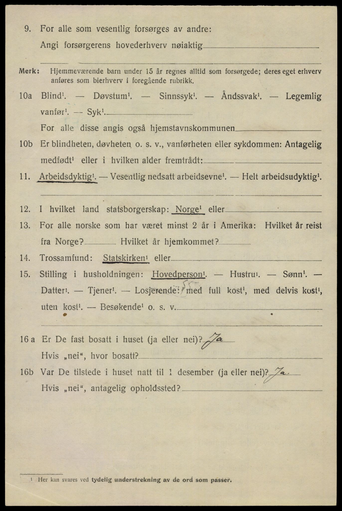 SAO, 1920 census for Aker, 1920, p. 99497