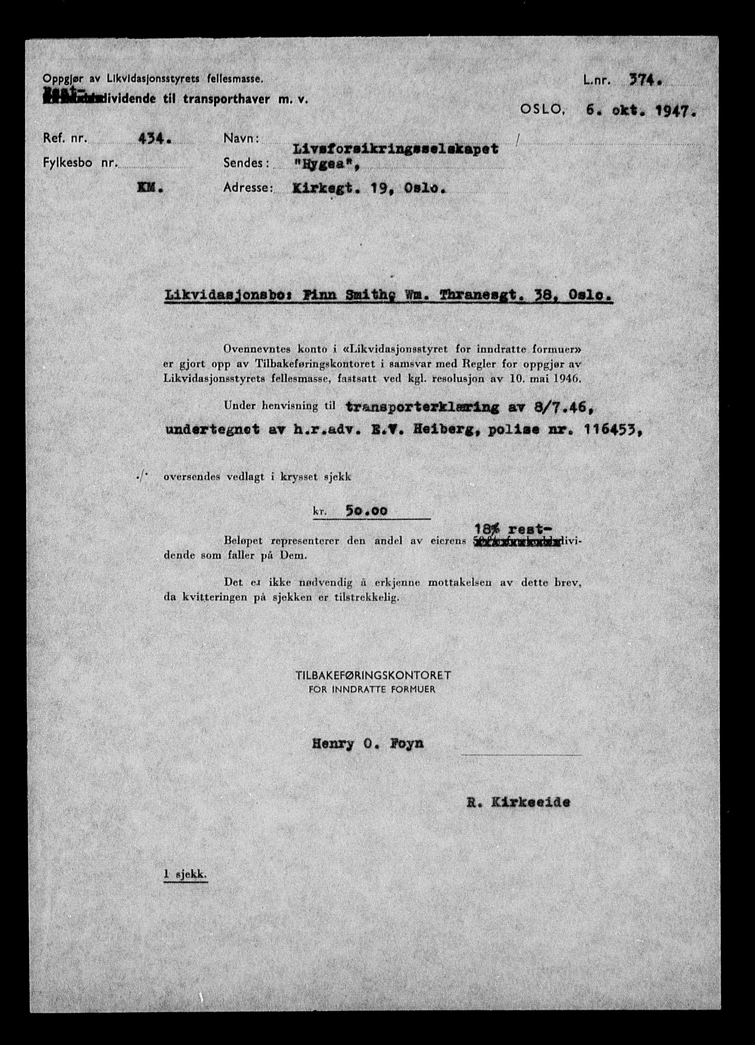 Justisdepartementet, Tilbakeføringskontoret for inndratte formuer, AV/RA-S-1564/H/Hc/Hcc/L0981: --, 1945-1947, p. 649