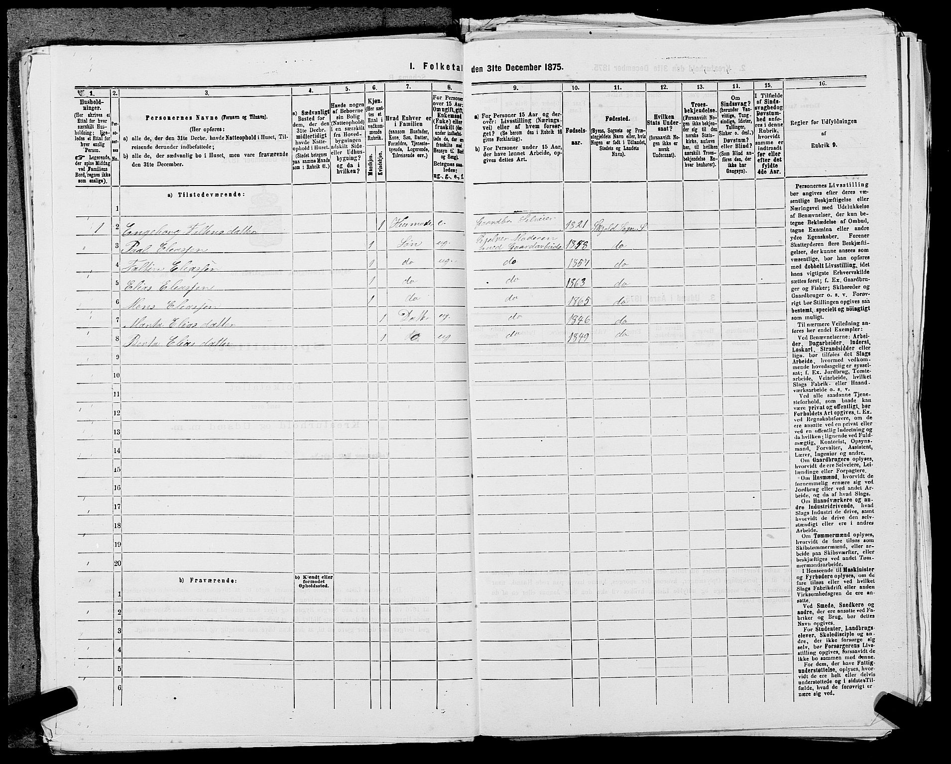 SAST, 1875 census for 1154P Skjold, 1875, p. 746
