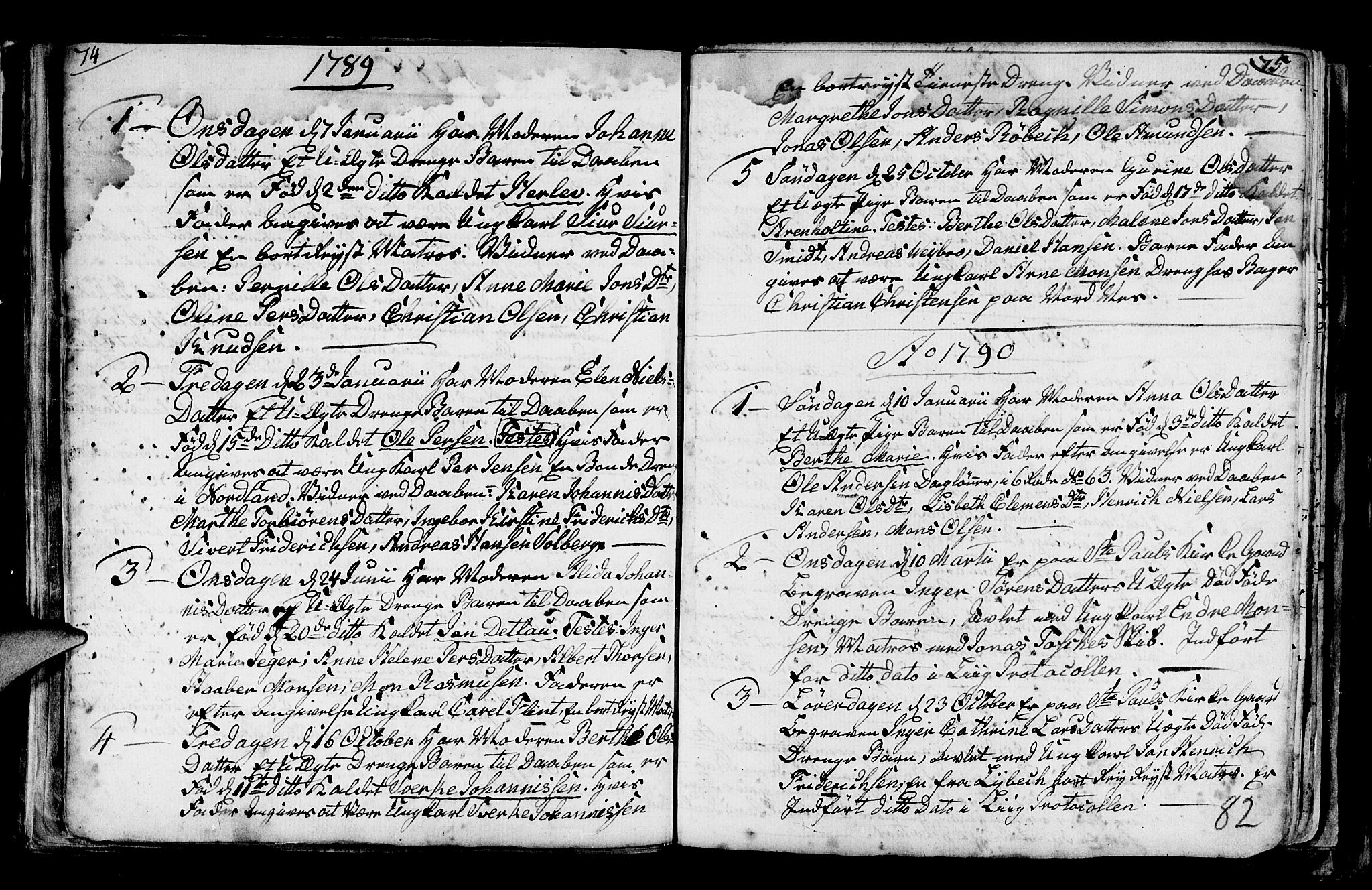 Nykirken Sokneprestembete, SAB/A-77101/H/Haa/L0001: Parish register (official) no. A 1, 1668-1820, p. 82