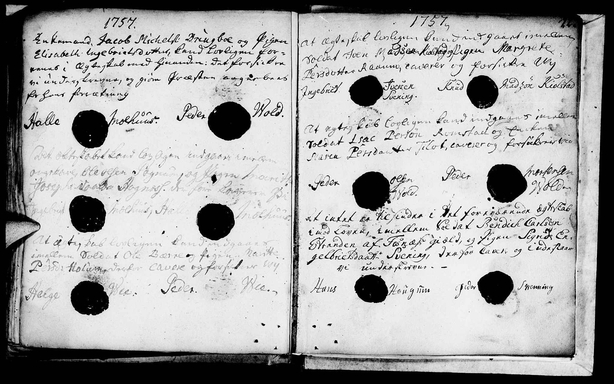 Ministerialprotokoller, klokkerbøker og fødselsregistre - Nord-Trøndelag, SAT/A-1458/764/L0541: Parish register (official) no. 764A01, 1745-1758, p. 42