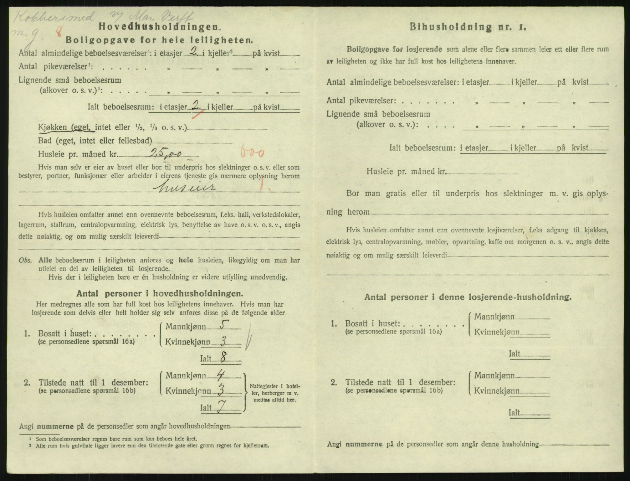 SAKO, 1920 census for Horten, 1920, p. 7654