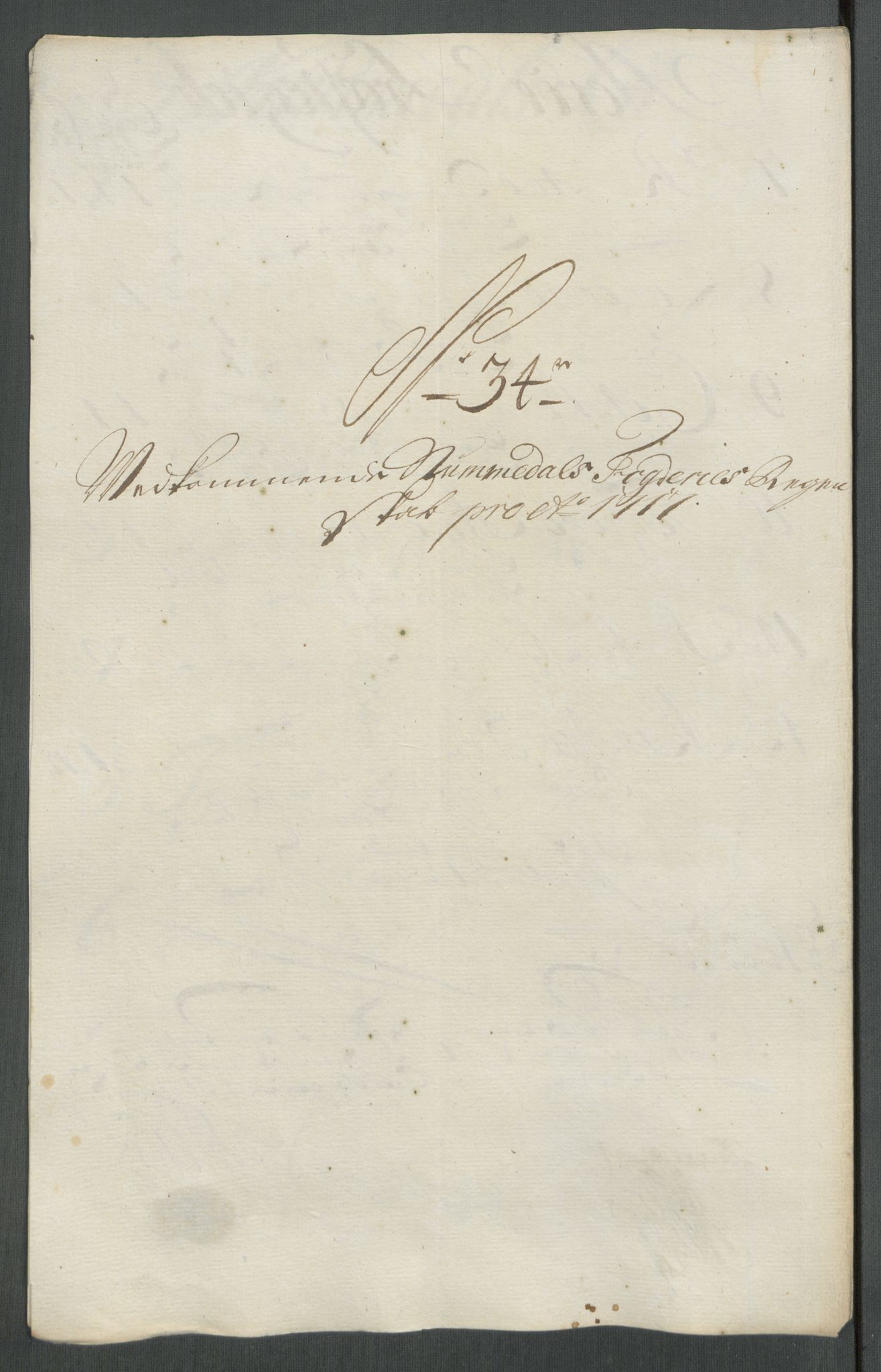 Rentekammeret inntil 1814, Reviderte regnskaper, Fogderegnskap, RA/EA-4092/R64/L4438: Fogderegnskap Namdal, 1717, p. 211