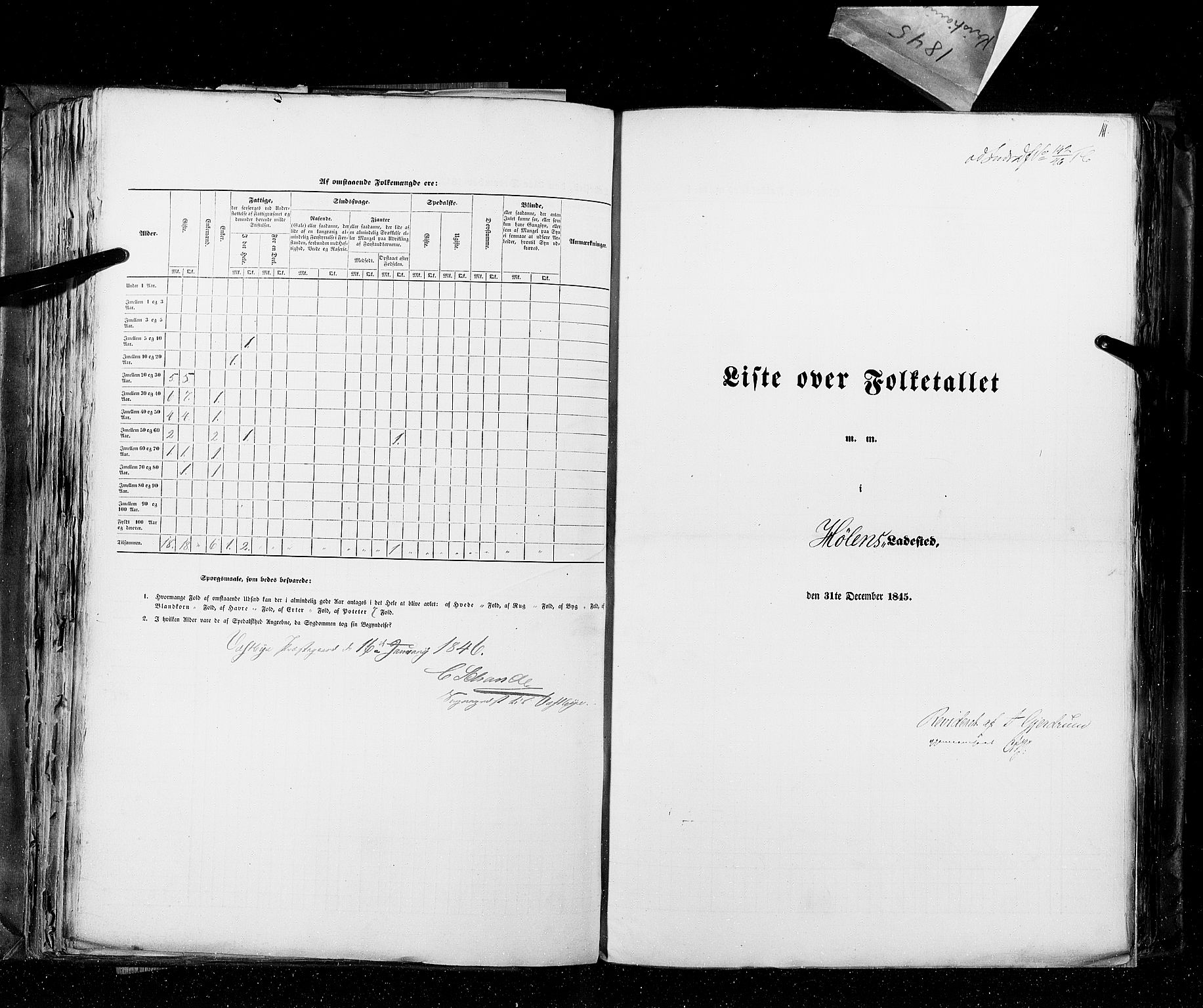 RA, Census 1845, vol. 10: Cities, 1845, p. 111