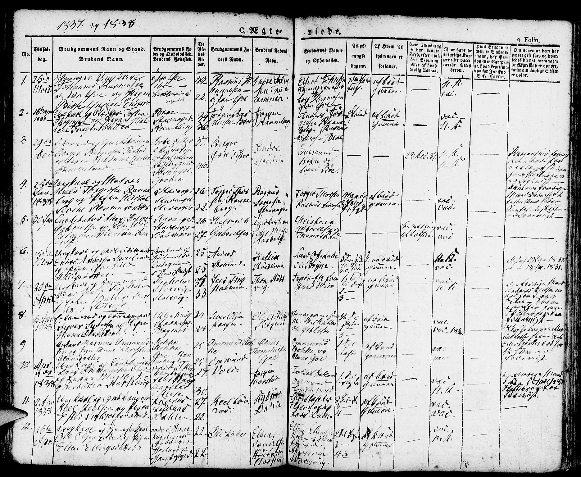 Domkirken sokneprestkontor, AV/SAST-A-101812/001/30/30BA/L0011: Parish register (official) no. A 11, 1832-1856