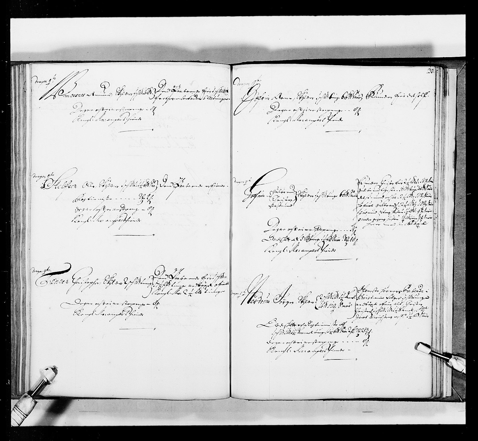 Stattholderembetet 1572-1771, AV/RA-EA-2870/Ek/L0035/0001: Jordebøker 1662-1720: / Matrikkel for Nedre Romerike, 1695, p. 129b-130a