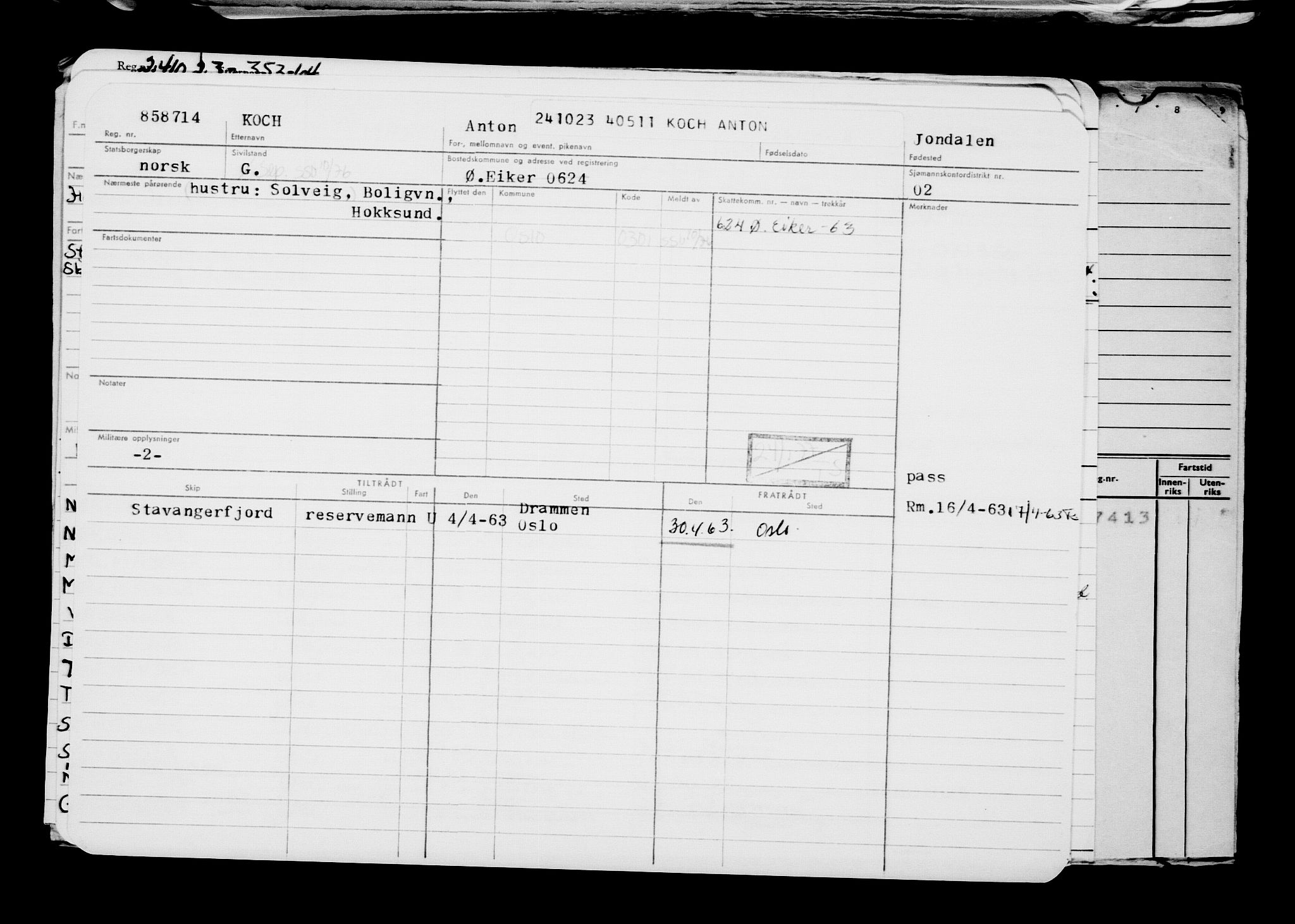 Direktoratet for sjømenn, AV/RA-S-3545/G/Gb/L0224: Hovedkort, 1923, p. 252