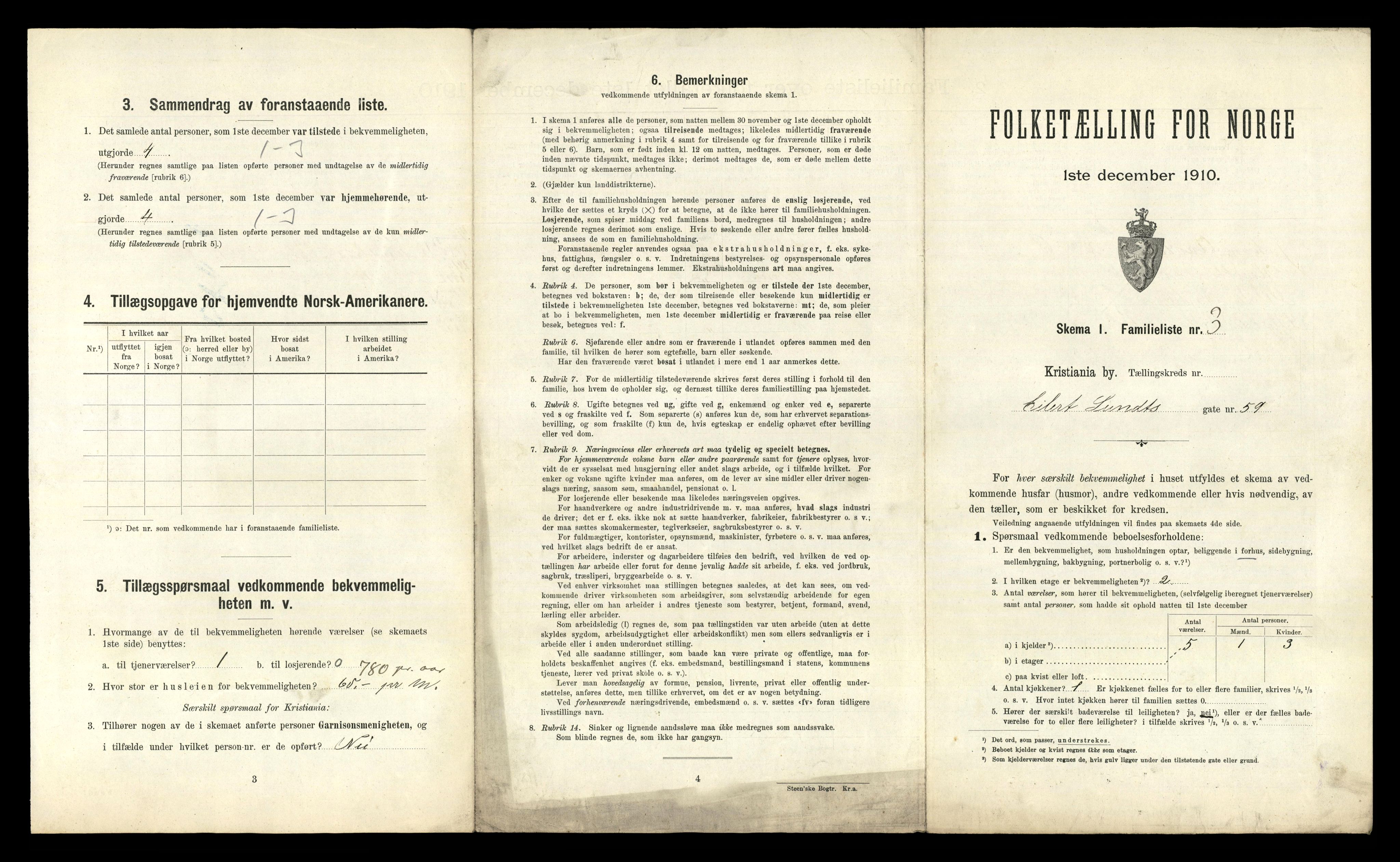 RA, 1910 census for Kristiania, 1910, p. 19545