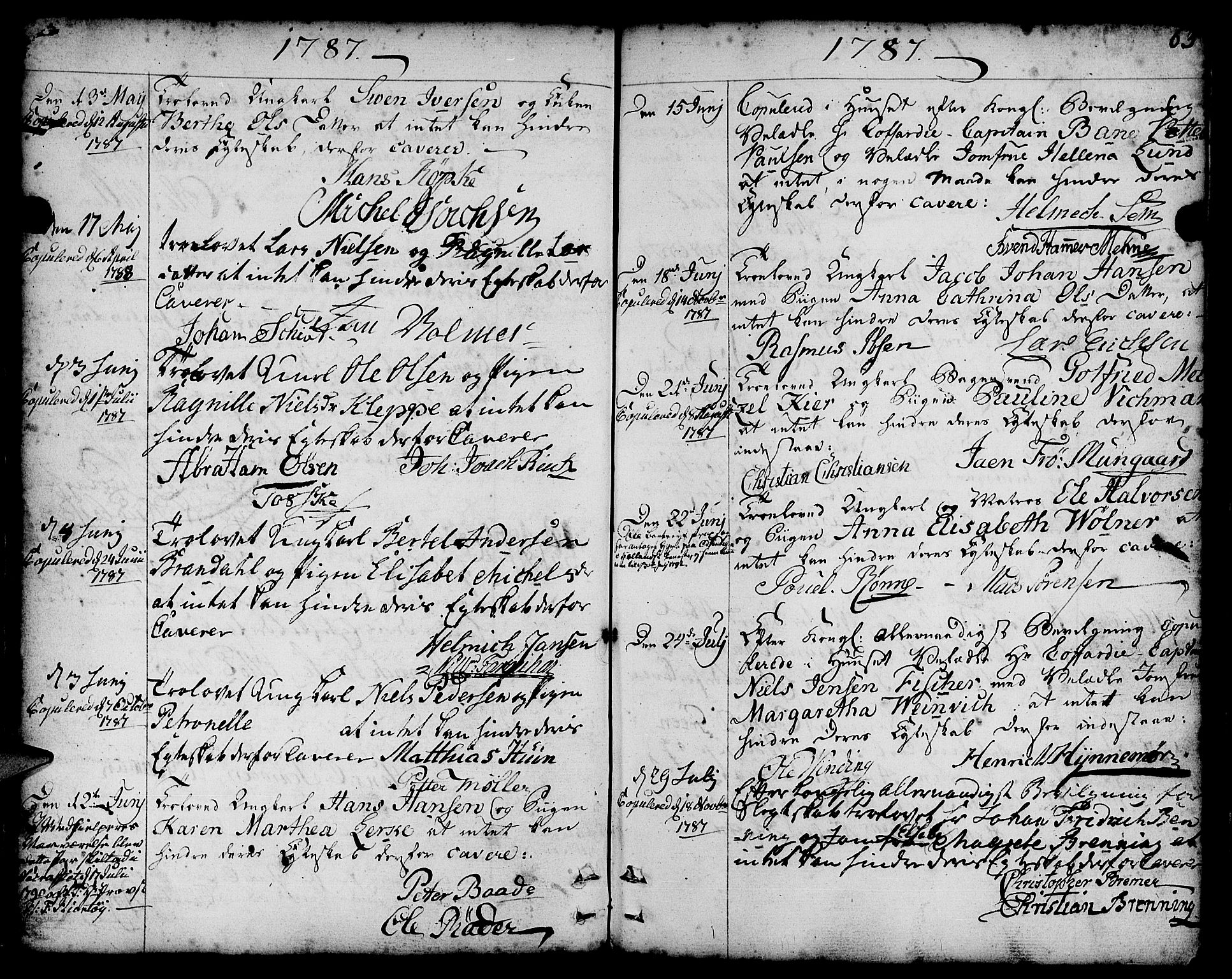 Nykirken Sokneprestembete, AV/SAB-A-77101/H/Haa/L0008: Parish register (official) no. A 8, 1776-1814, p. 63