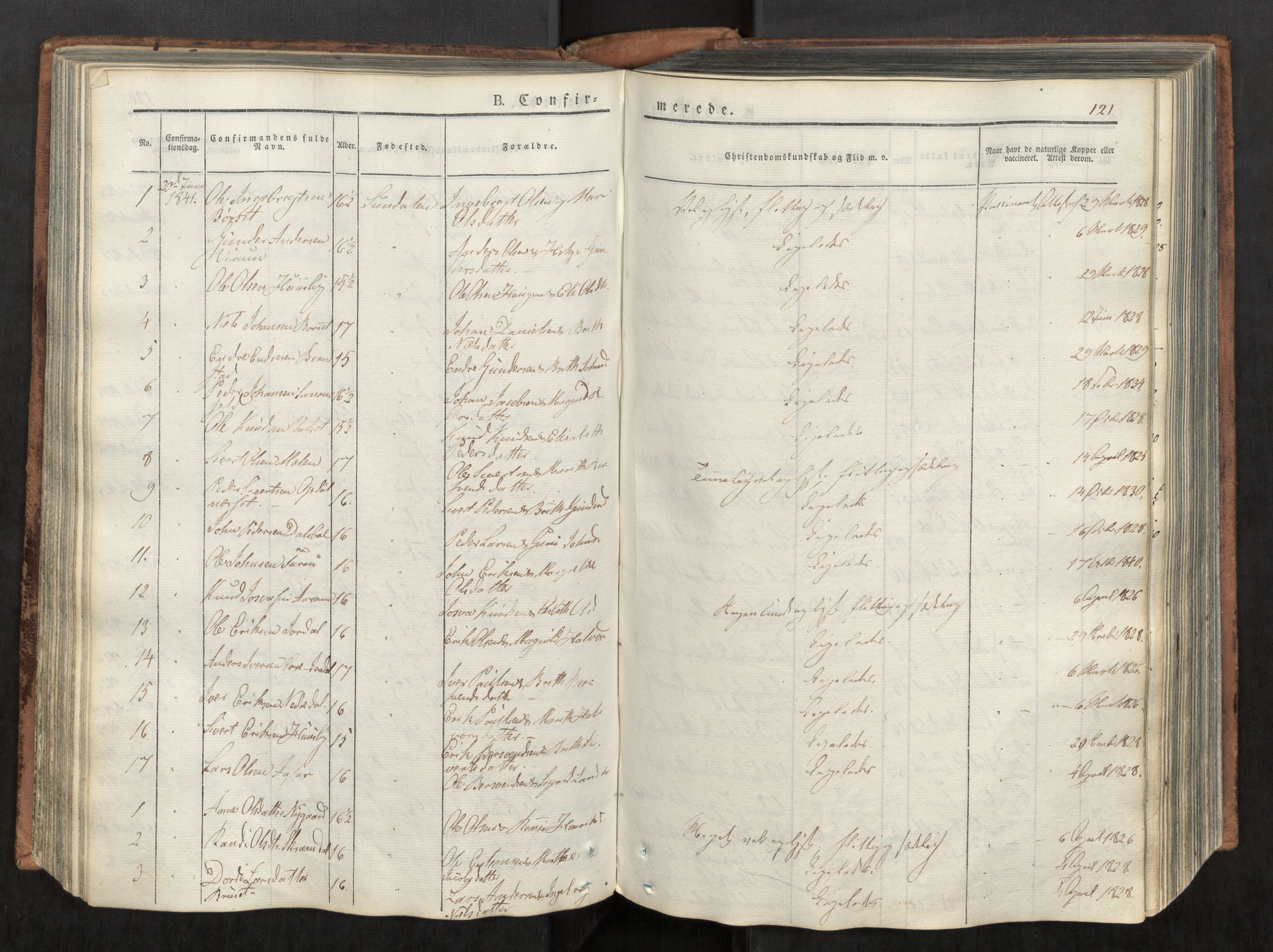 Ministerialprotokoller, klokkerbøker og fødselsregistre - Møre og Romsdal, SAT/A-1454/590/L1012: Parish register (official) no. 590A04, 1832-1846, p. 121