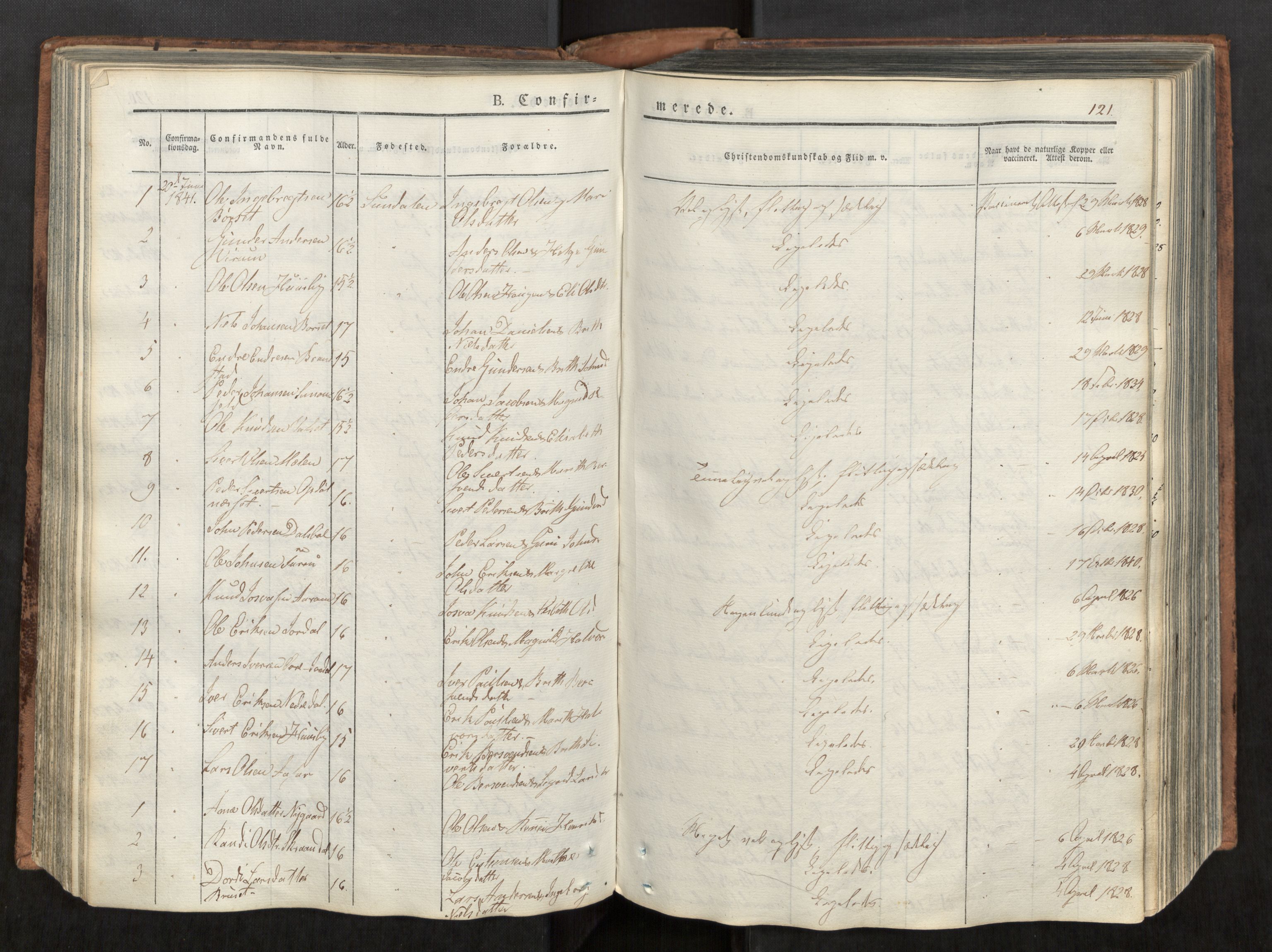 Ministerialprotokoller, klokkerbøker og fødselsregistre - Møre og Romsdal, AV/SAT-A-1454/590/L1012: Parish register (official) no. 590A04, 1832-1846, p. 121