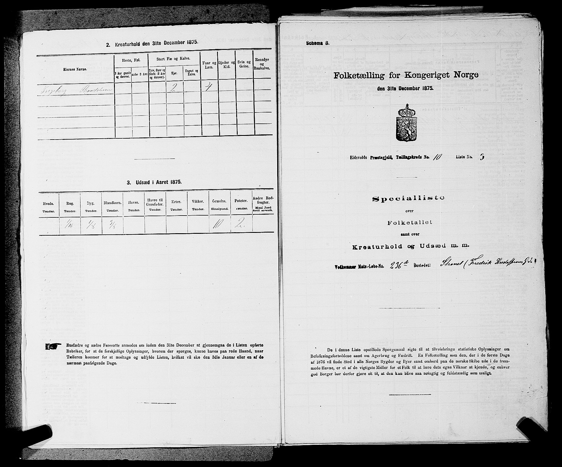 RA, 1875 census for 0237P Eidsvoll, 1875, p. 1471