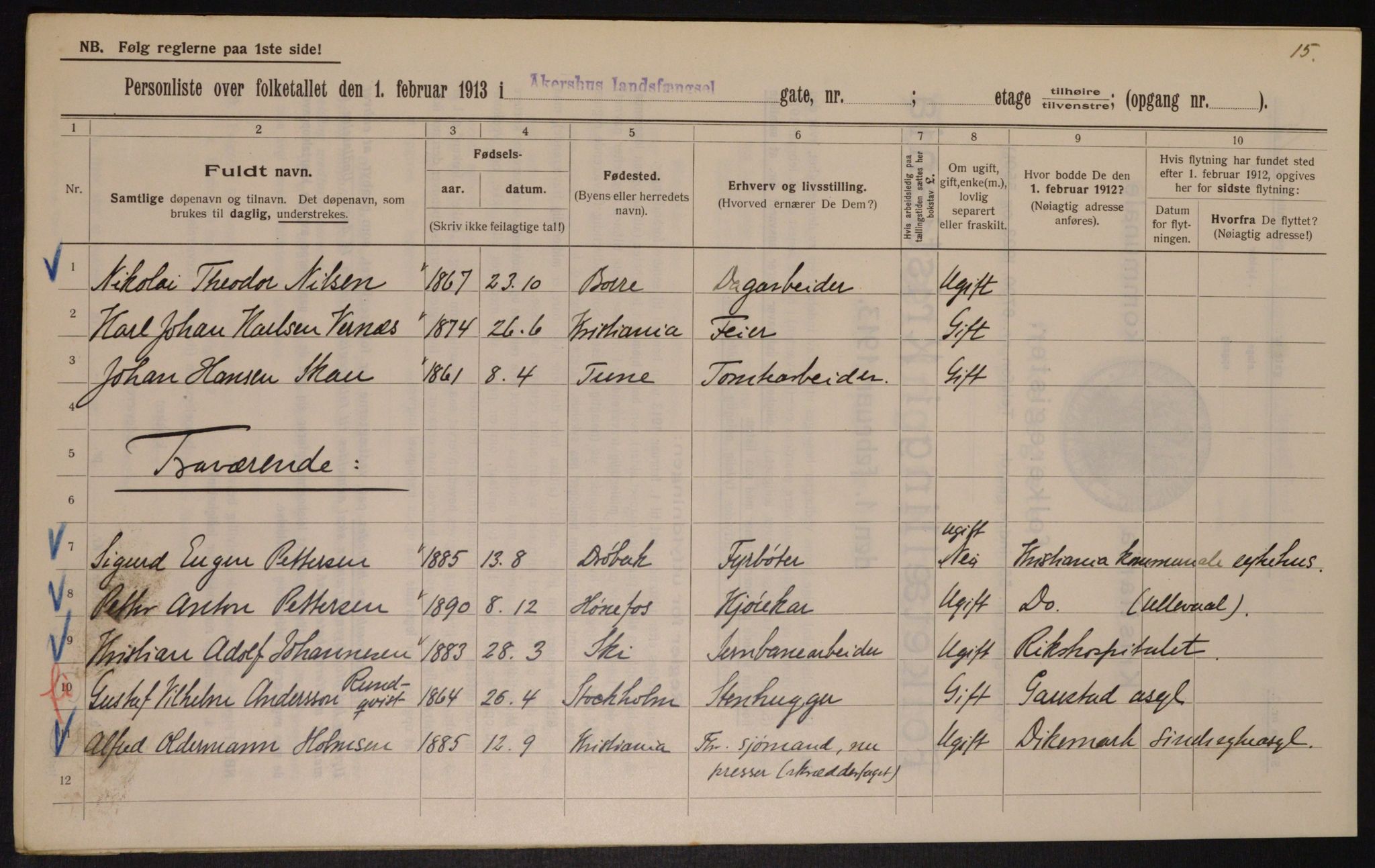 OBA, Municipal Census 1913 for Kristiania, 1913, p. 24210