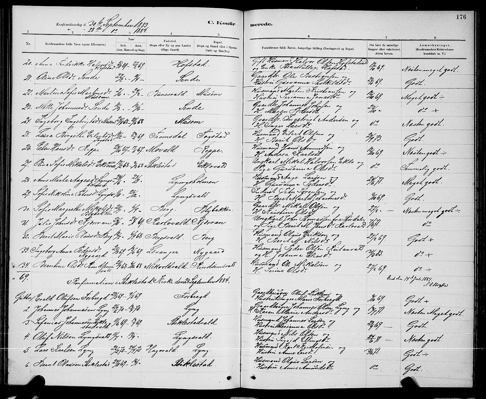 Ministerialprotokoller, klokkerbøker og fødselsregistre - Nord-Trøndelag, SAT/A-1458/723/L0256: Parish register (copy) no. 723C04, 1879-1890, p. 176