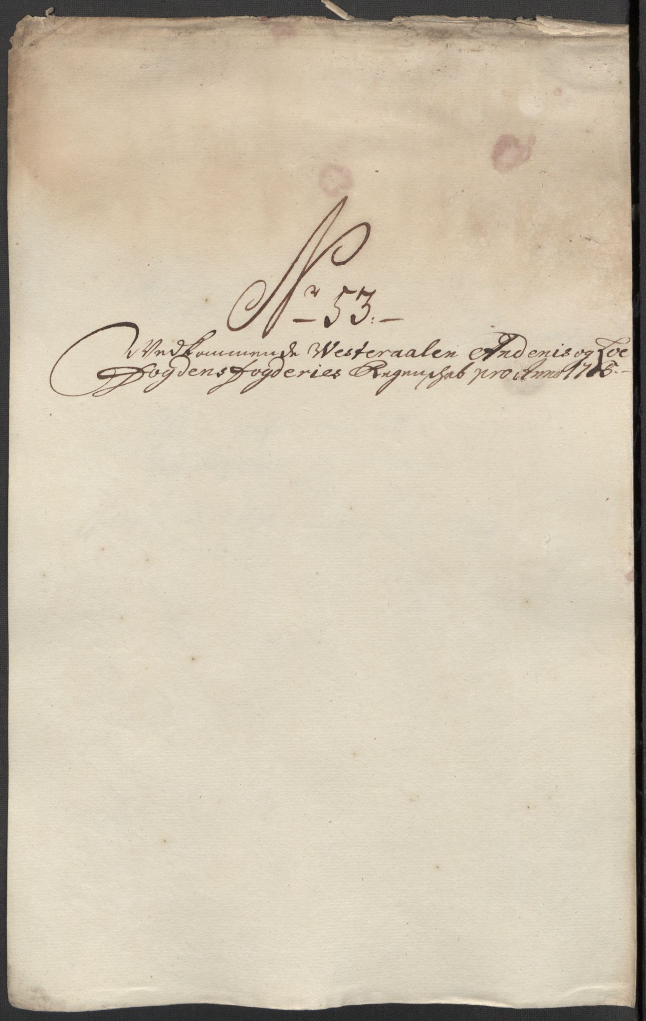 Rentekammeret inntil 1814, Reviderte regnskaper, Fogderegnskap, RA/EA-4092/R67/L4681: Fogderegnskap Vesterålen, Andenes og Lofoten, 1715, p. 239