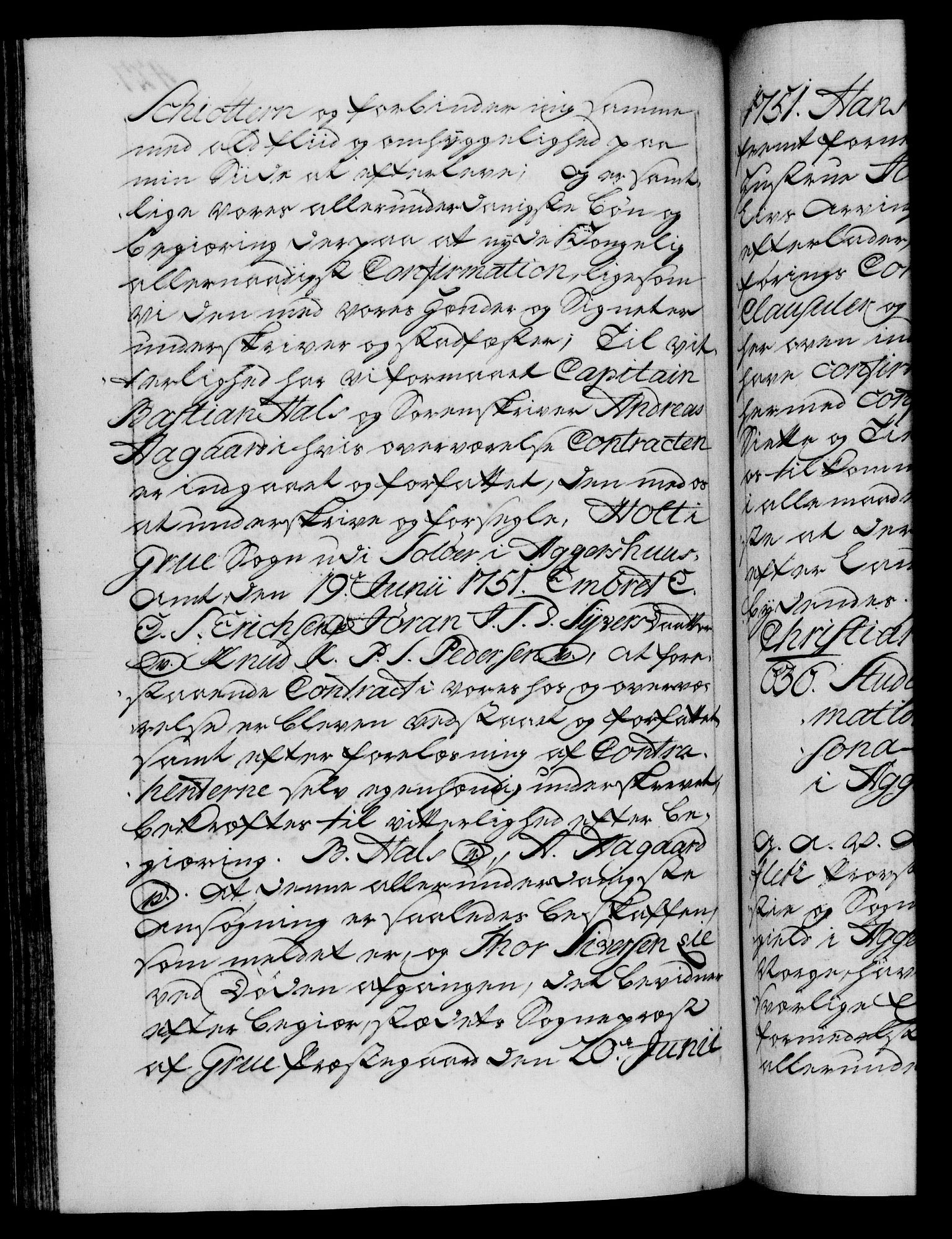 Danske Kanselli 1572-1799, RA/EA-3023/F/Fc/Fca/Fcaa/L0037: Norske registre, 1751-1752, p. 427b