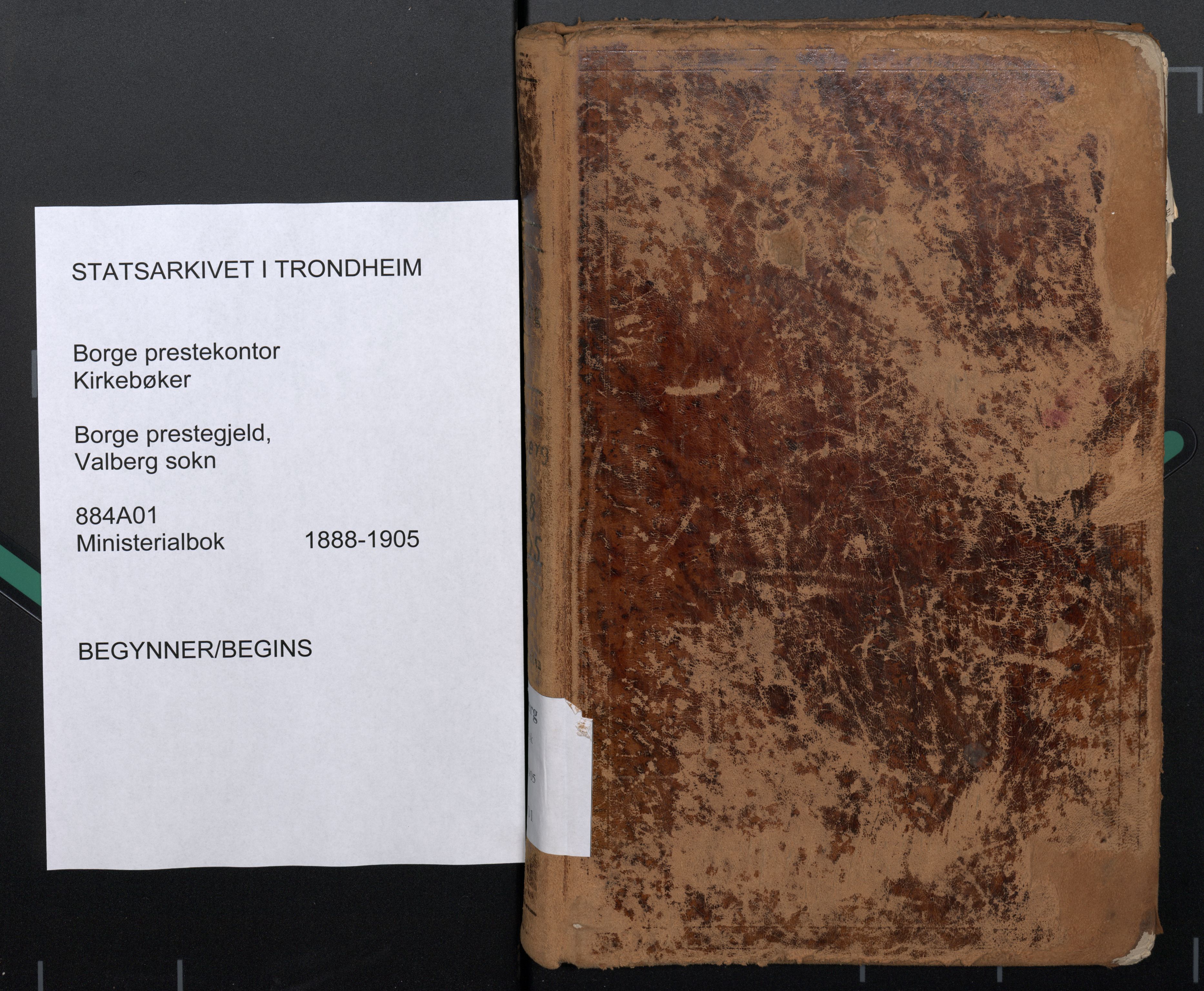 Ministerialprotokoller, klokkerbøker og fødselsregistre - Nordland, SAT/A-1459/884/L1193: Parish register (official) no. 884A01, 1888-1905