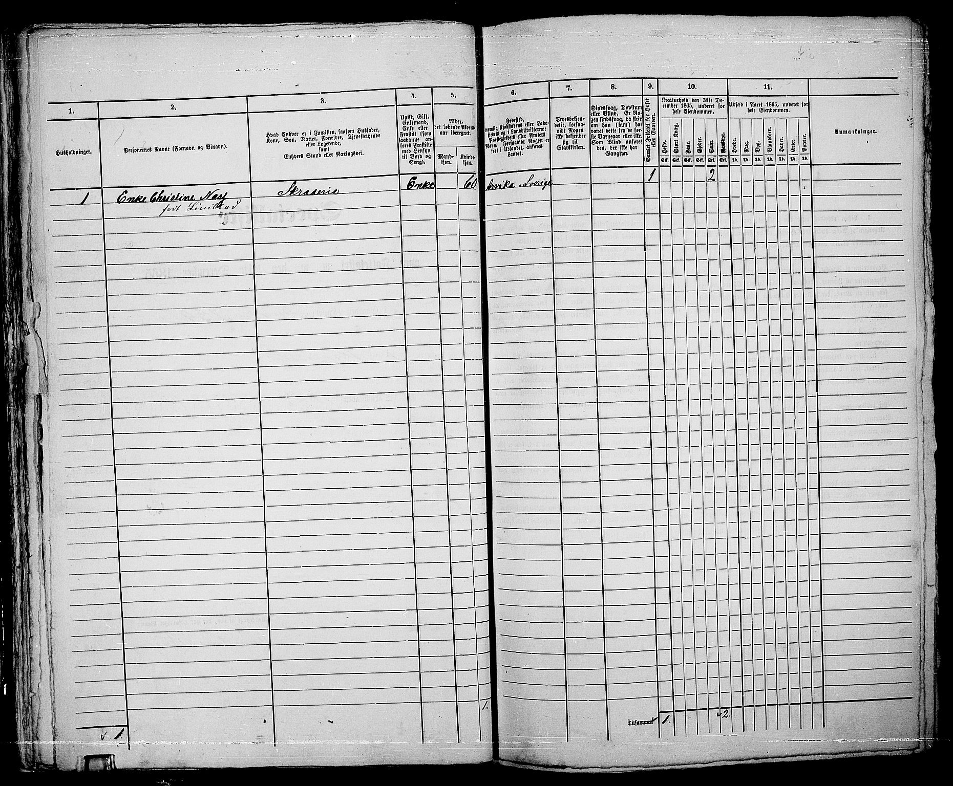 RA, 1865 census for Moss/Moss, 1865, p. 380