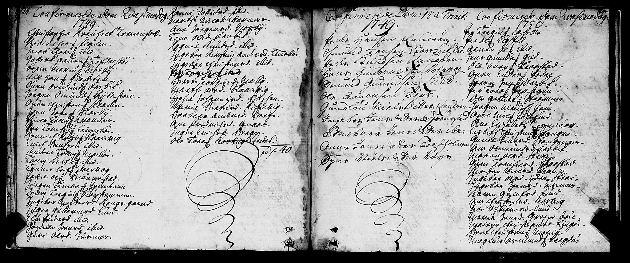 Oddernes sokneprestkontor, AV/SAK-1111-0033/F/Fa/Faa/L0003: Parish register (official) no. A 3, 1736-1795, p. 24-25