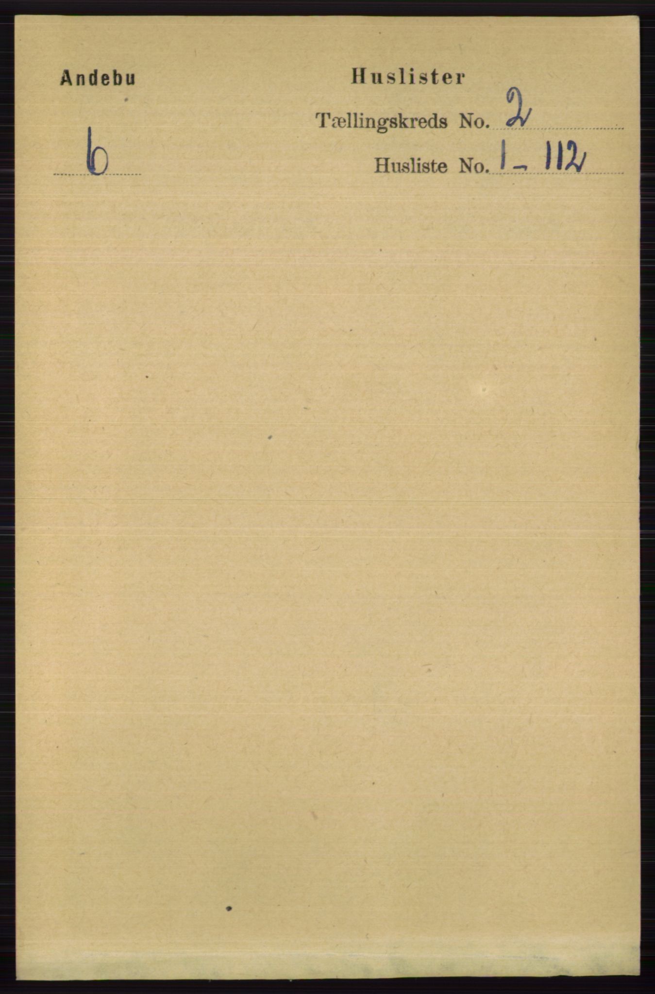 RA, 1891 census for 0719 Andebu, 1891, p. 779