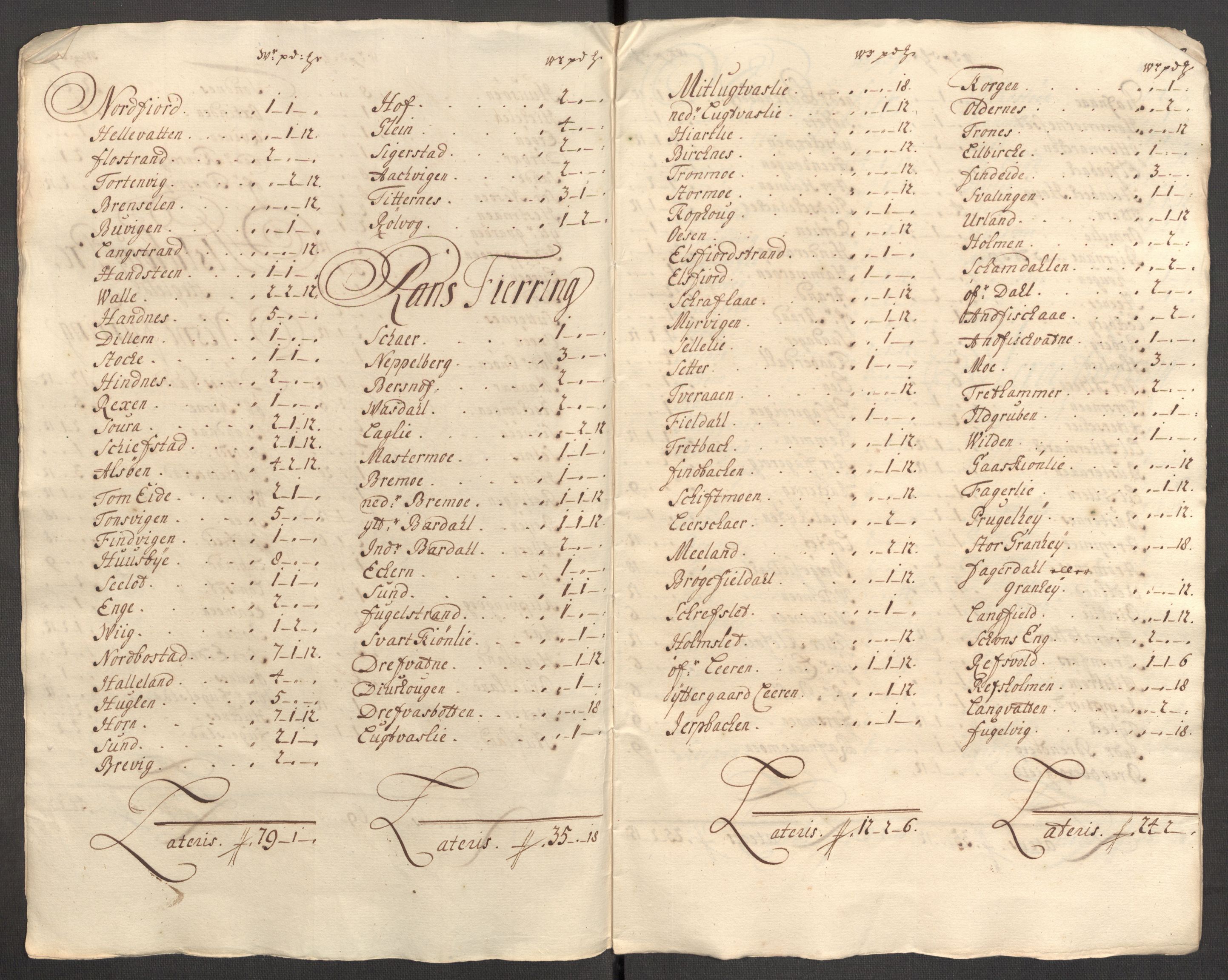 Rentekammeret inntil 1814, Reviderte regnskaper, Fogderegnskap, AV/RA-EA-4092/R65/L4511: Fogderegnskap Helgeland, 1710-1711, p. 334