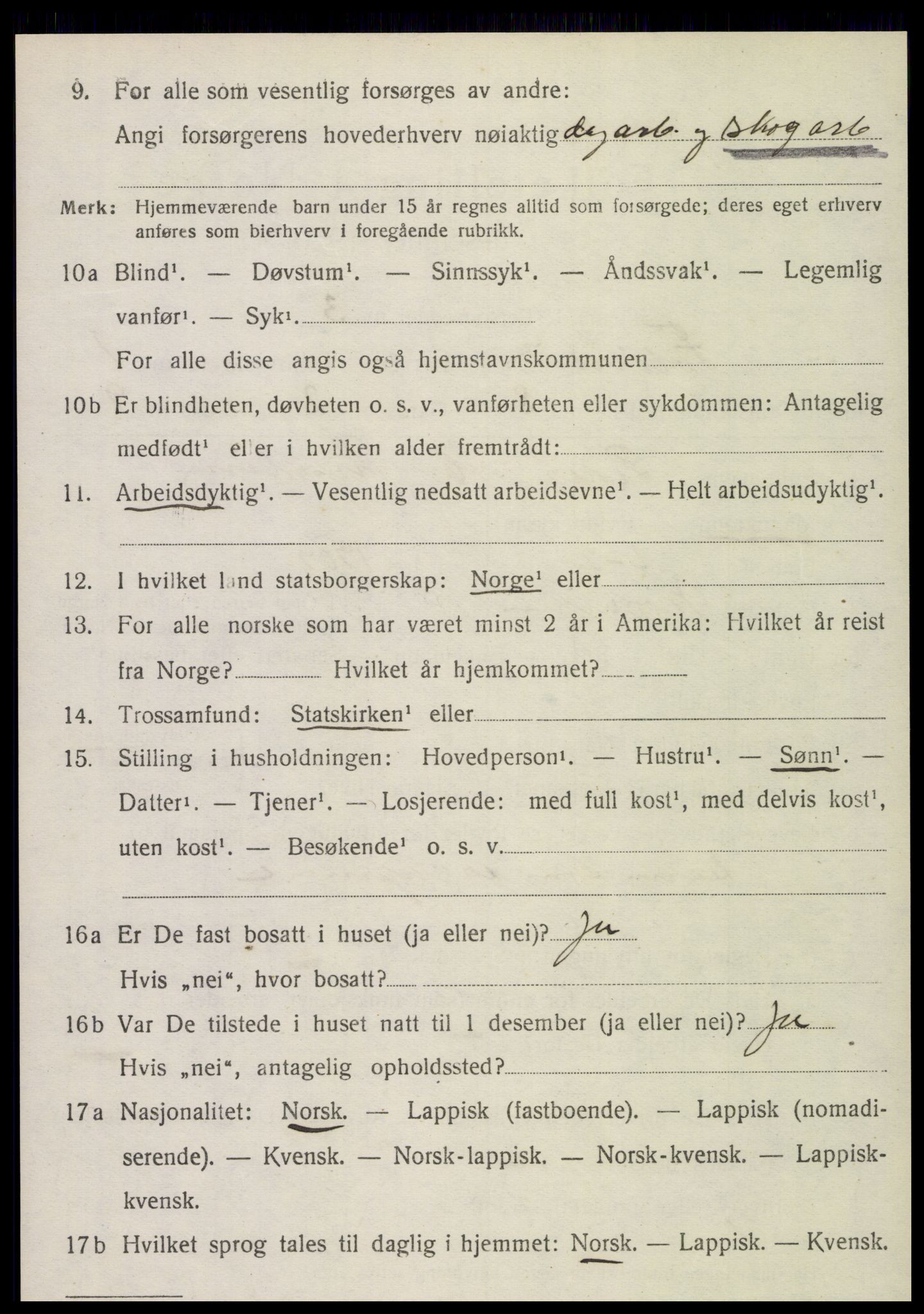 SAT, 1920 census for Foldereid, 1920, p. 471