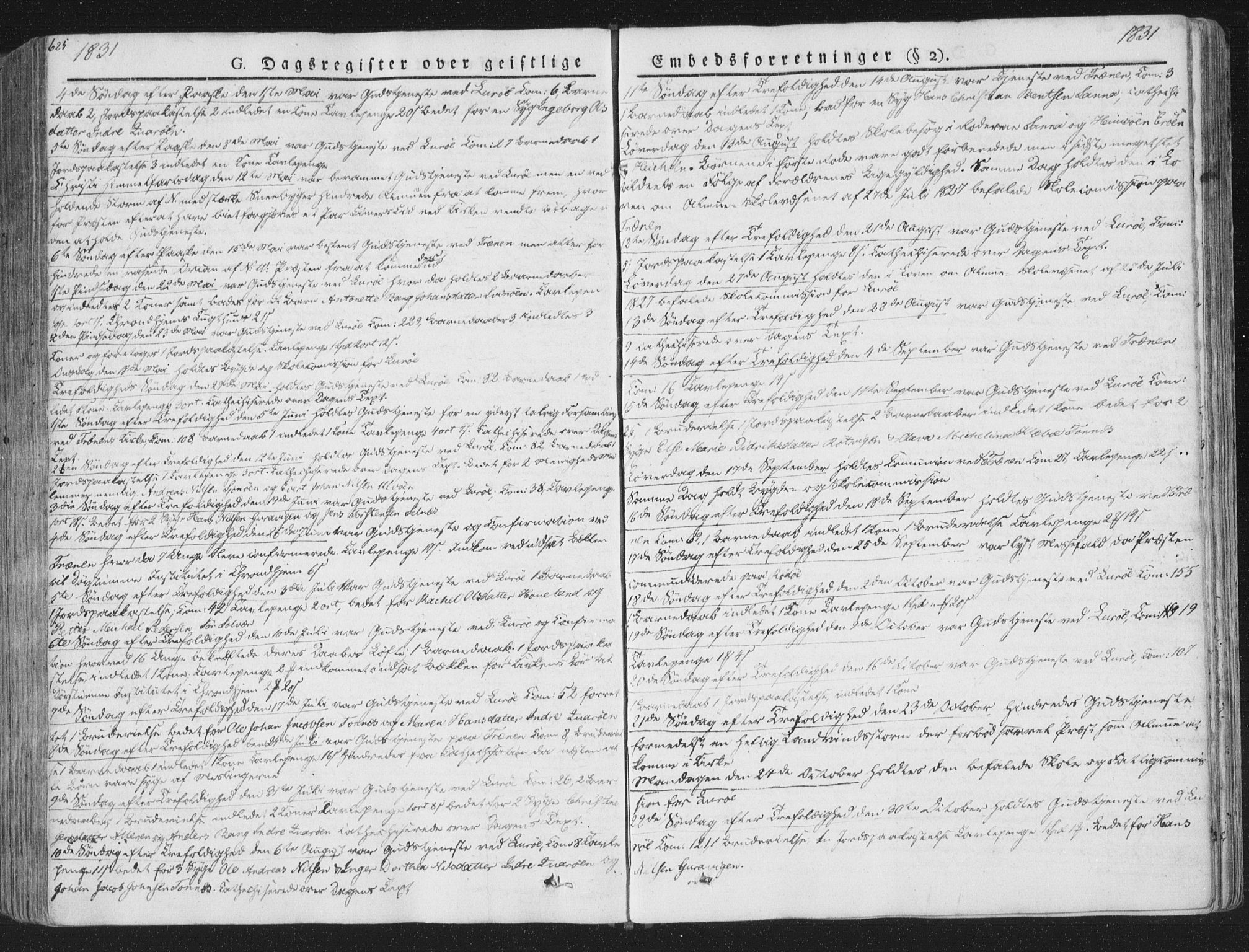 Ministerialprotokoller, klokkerbøker og fødselsregistre - Nordland, SAT/A-1459/839/L0566: Parish register (official) no. 839A03, 1825-1862, p. 625