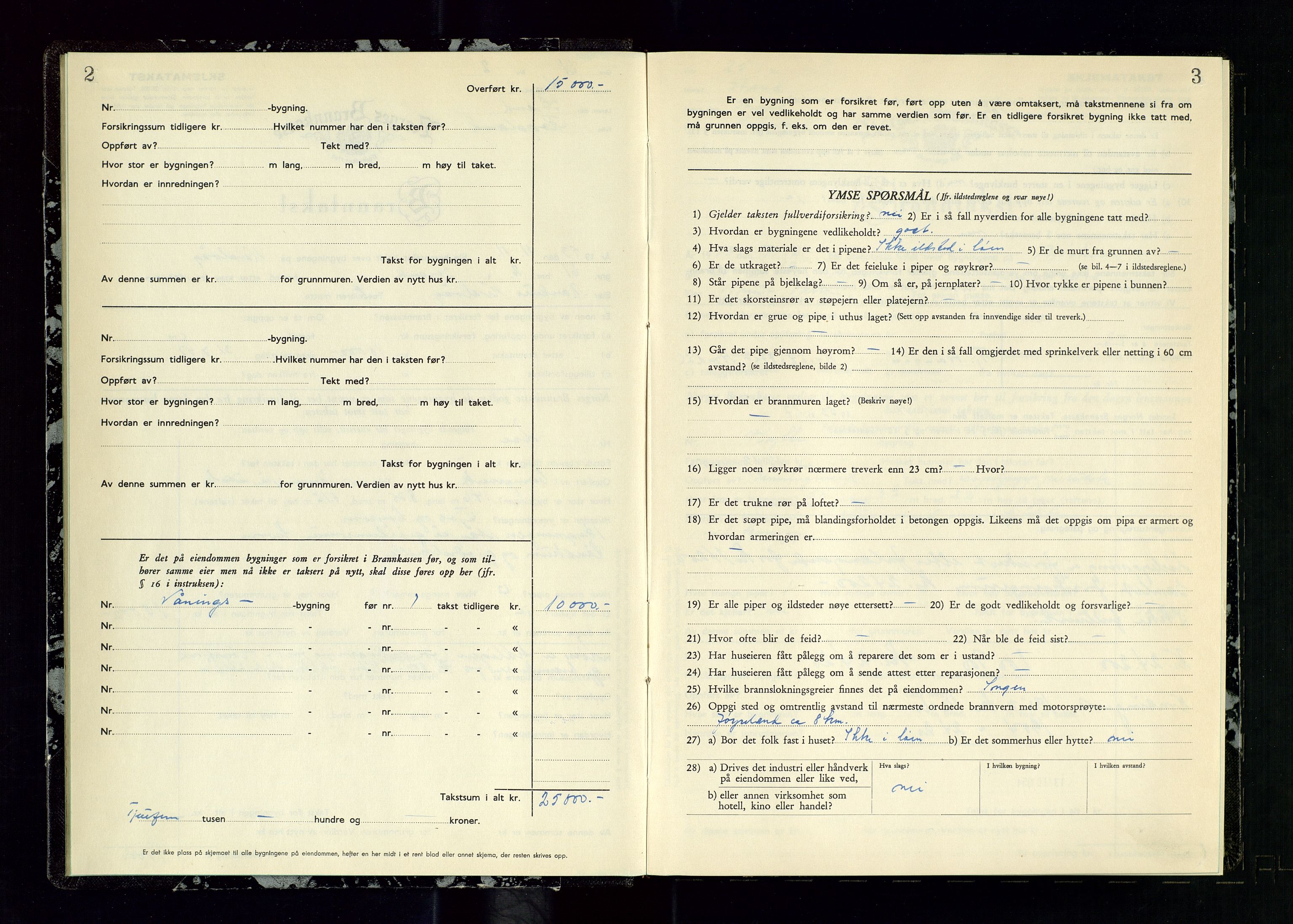 Strand og Forsand lensmannskontor, SAST/A-100451/Gob/L0003: Branntakstprotokoll, 1953-1955, p. 2-3