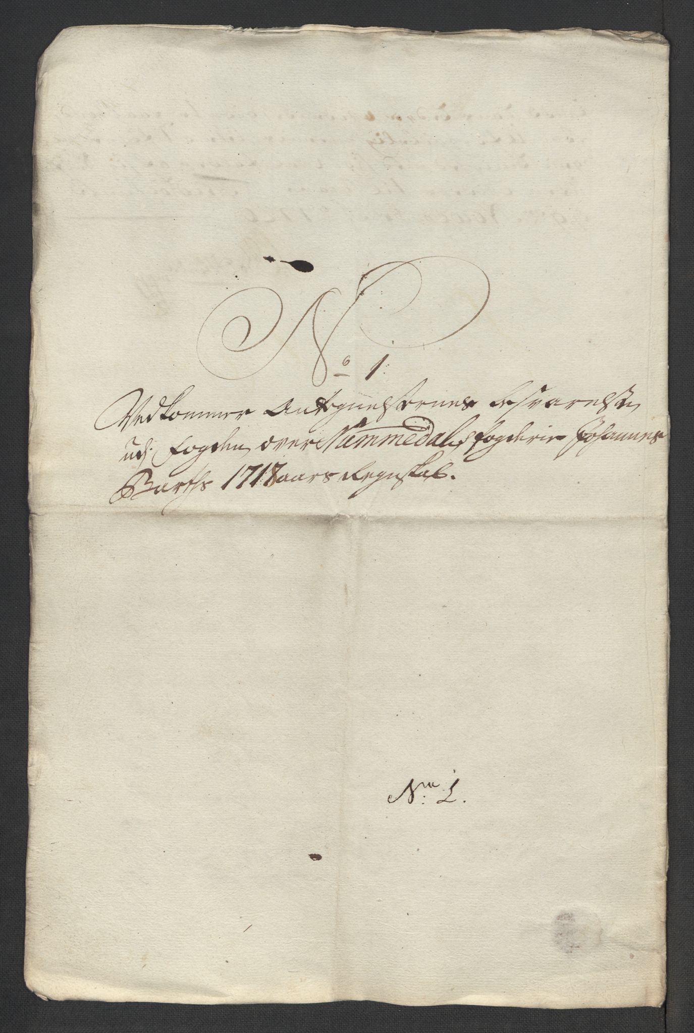 Rentekammeret inntil 1814, Reviderte regnskaper, Fogderegnskap, RA/EA-4092/R24/L1594: Fogderegnskap Numedal og Sandsvær, 1718, p. 390