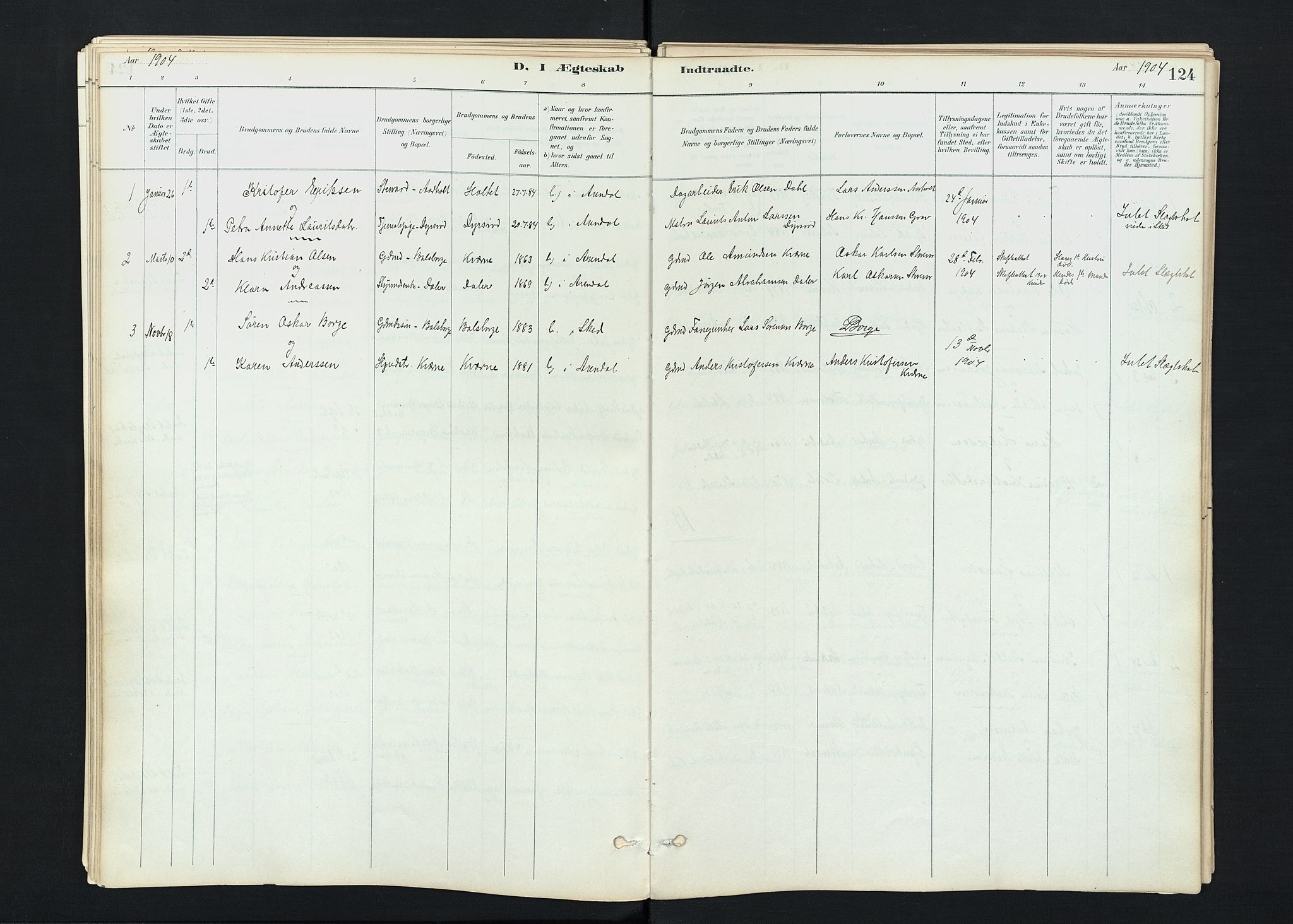 Stokke kirkebøker, SAKO/A-320/F/Fc/L0001: Parish register (official) no. III 1, 1884-1910, p. 124