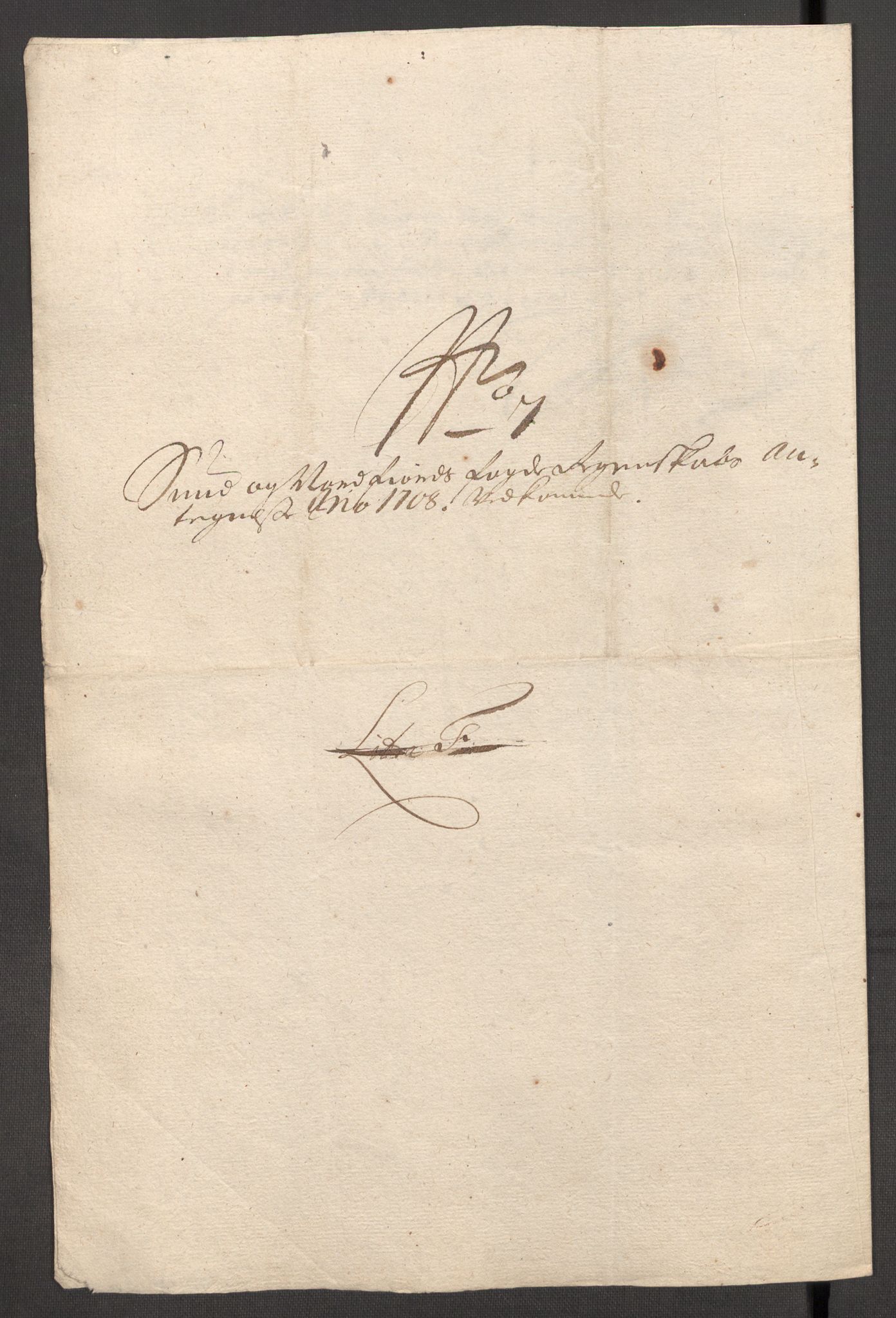 Rentekammeret inntil 1814, Reviderte regnskaper, Fogderegnskap, AV/RA-EA-4092/R53/L3431: Fogderegnskap Sunn- og Nordfjord, 1708, p. 272