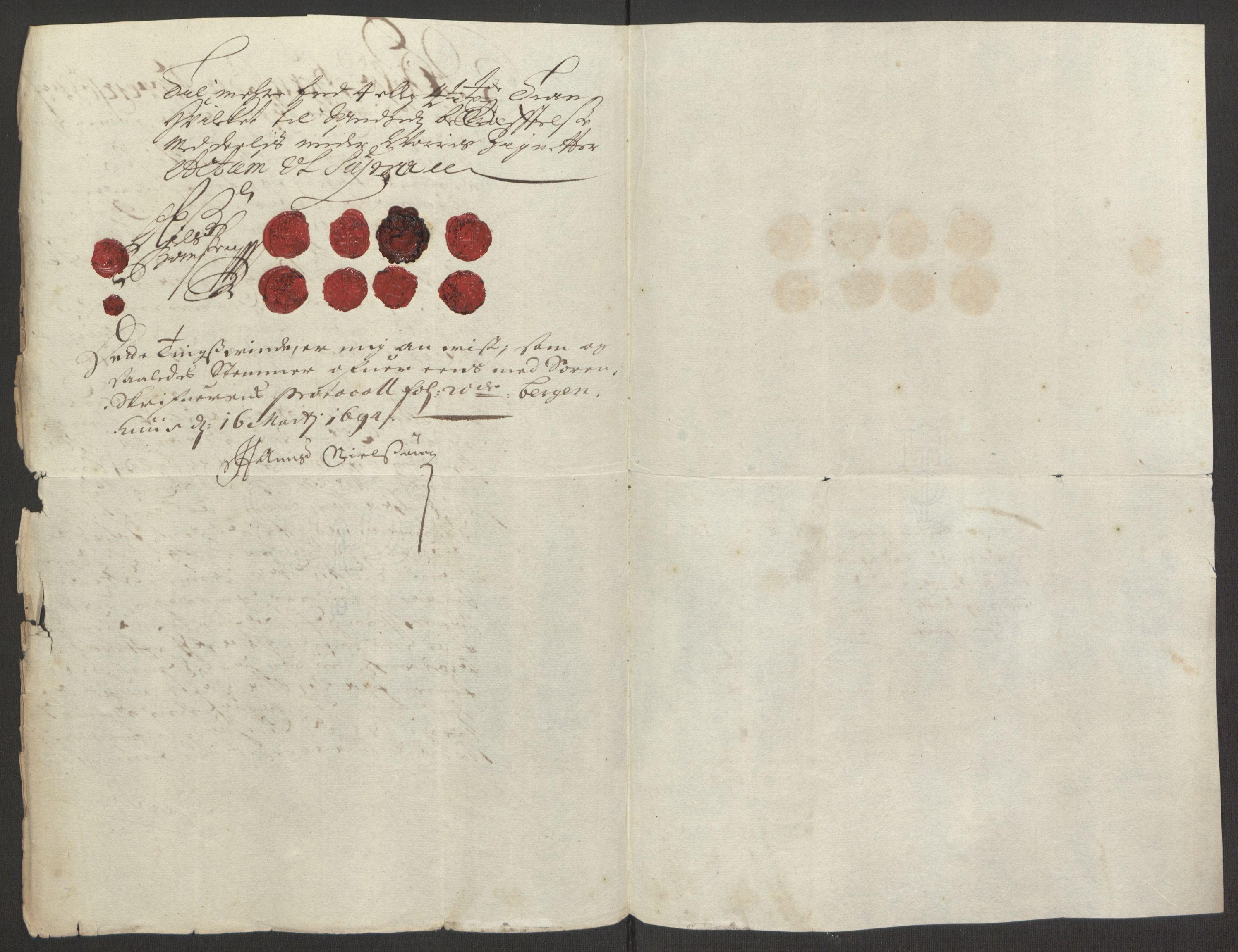 Rentekammeret inntil 1814, Reviderte regnskaper, Fogderegnskap, RA/EA-4092/R52/L3307: Fogderegnskap Sogn, 1693-1694, p. 224