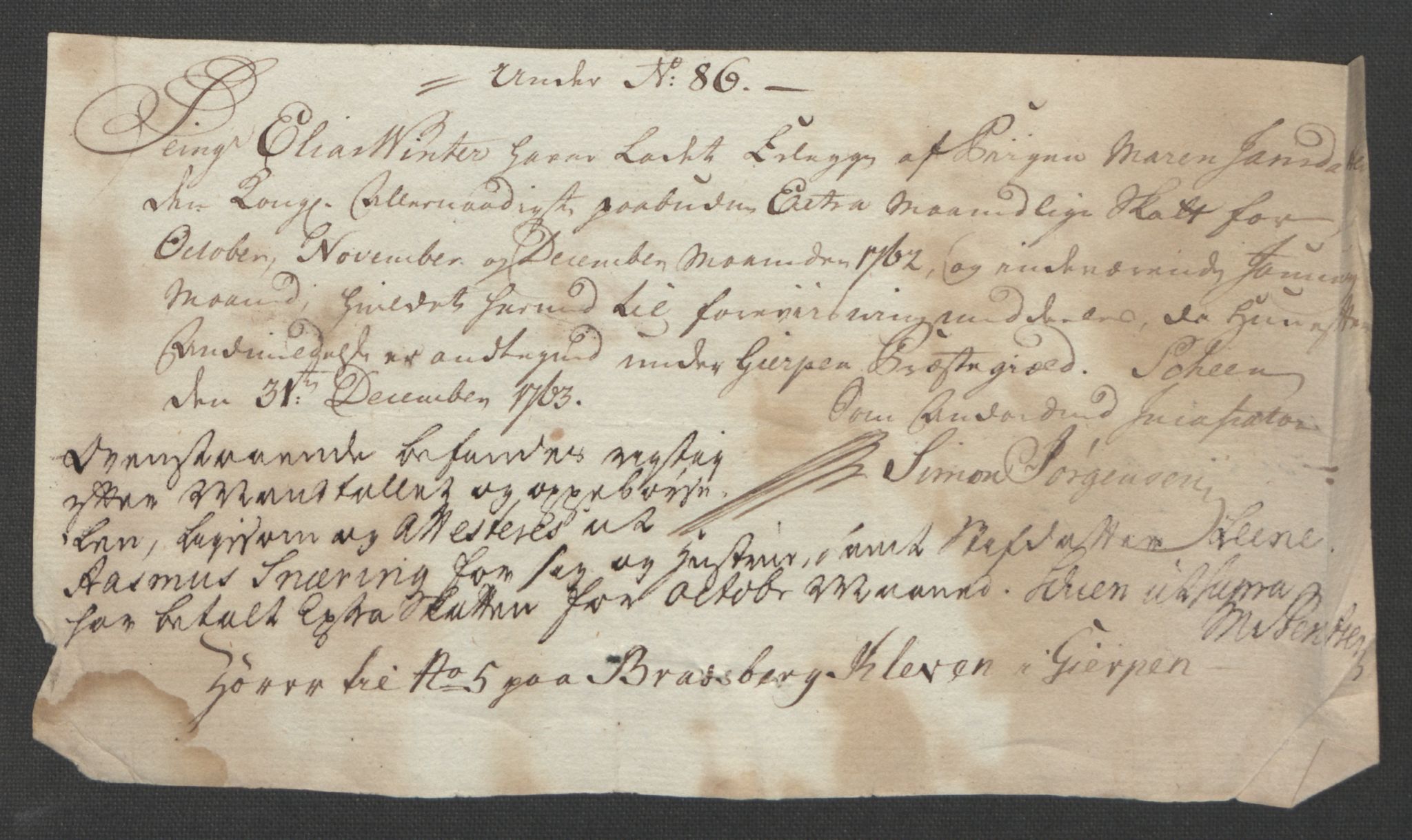 Rentekammeret inntil 1814, Reviderte regnskaper, Fogderegnskap, AV/RA-EA-4092/R37/L2239: Ekstraskatten Nedre Telemark og Bamble, 1762-1763, p. 351