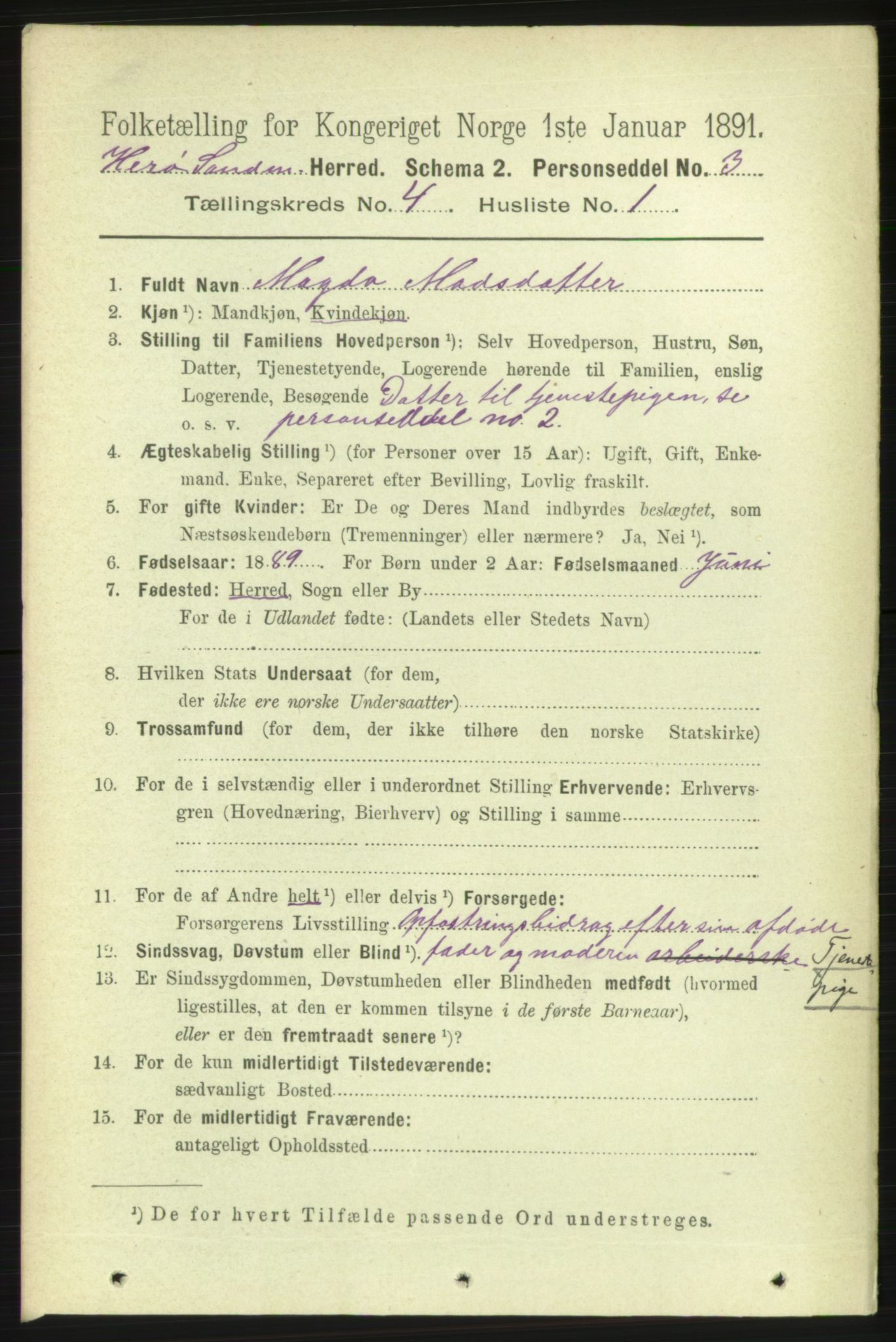 RA, 1891 census for 1515 Herøy, 1891, p. 1501