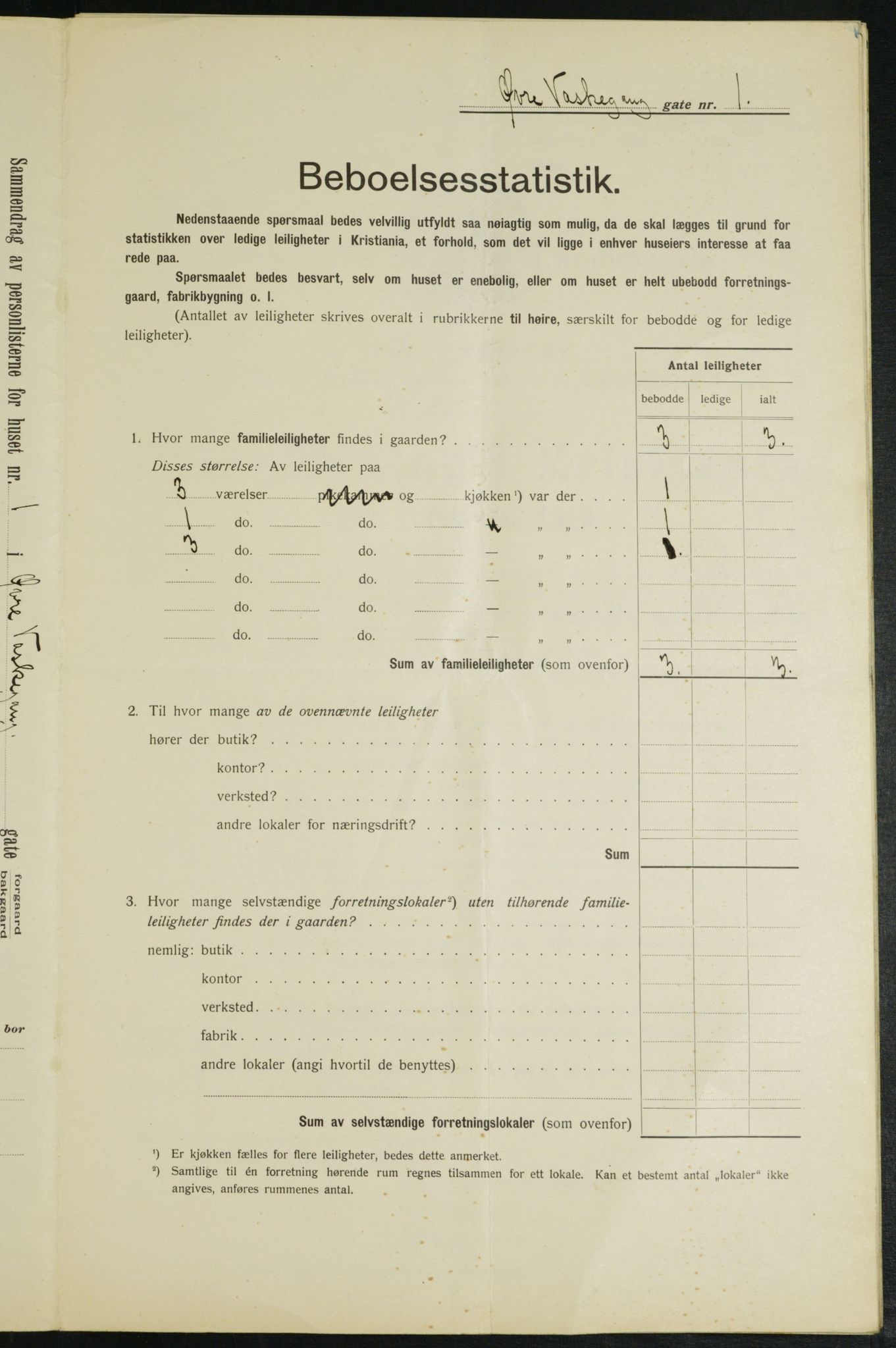 OBA, Municipal Census 1913 for Kristiania, 1913, p. 129928