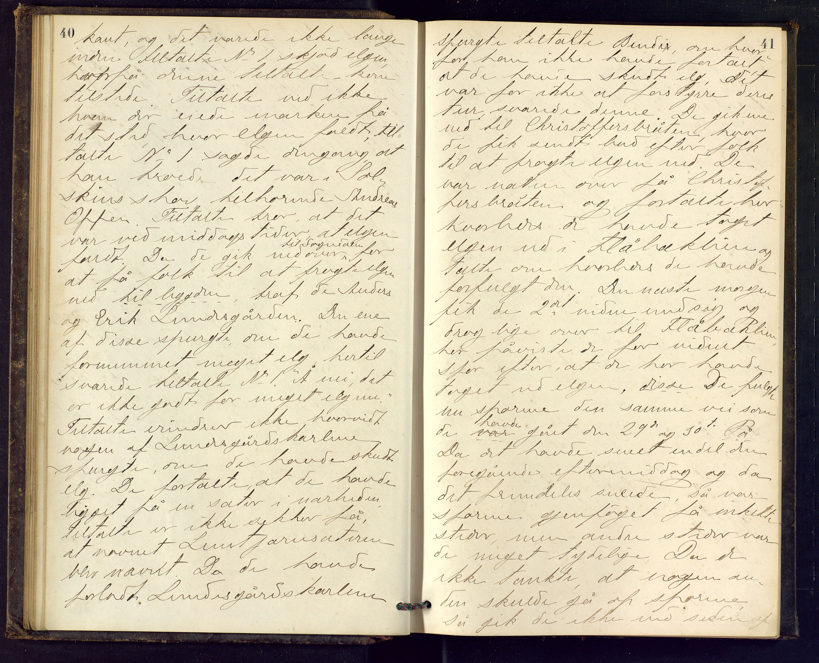 Ringerike sorenskriveri, AV/SAKO-A-105/F/Fc/Fca/L0017: Ekstrarettsprotokoll, 1880-1882, p. 40-41