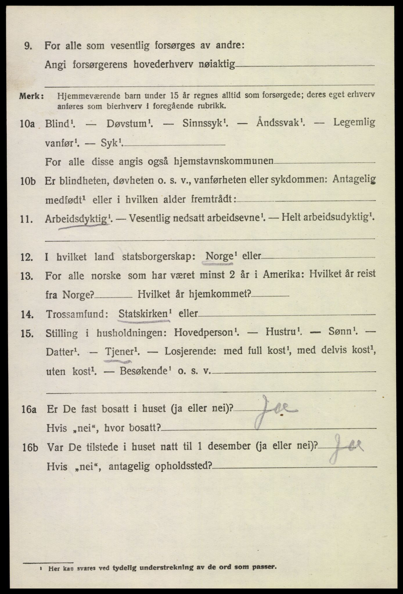 SAH, 1920 census for Stange, 1920, p. 17102