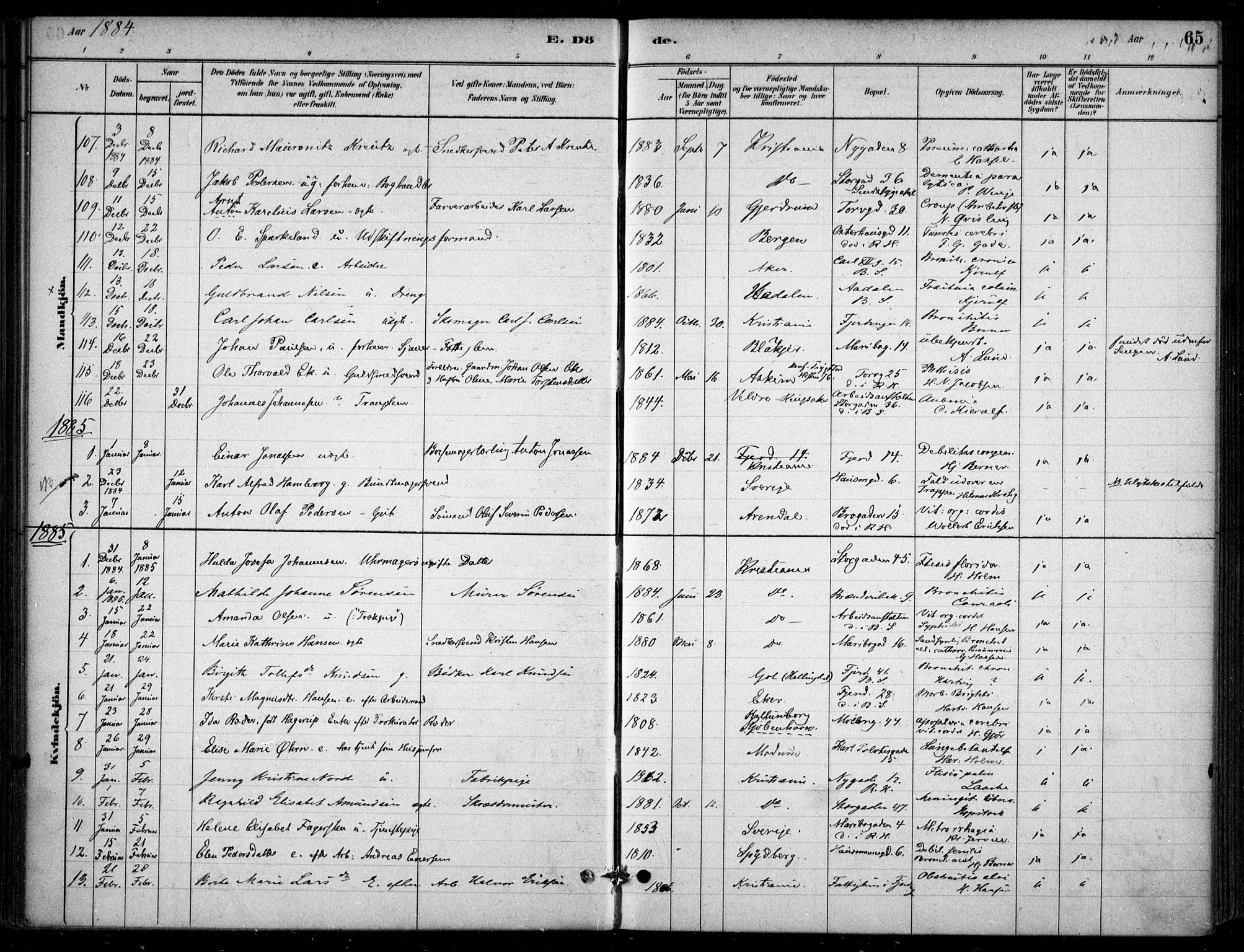 Jakob prestekontor Kirkebøker, AV/SAO-A-10850/F/Fa/L0007: Parish register (official) no. 7, 1880-1905, p. 65