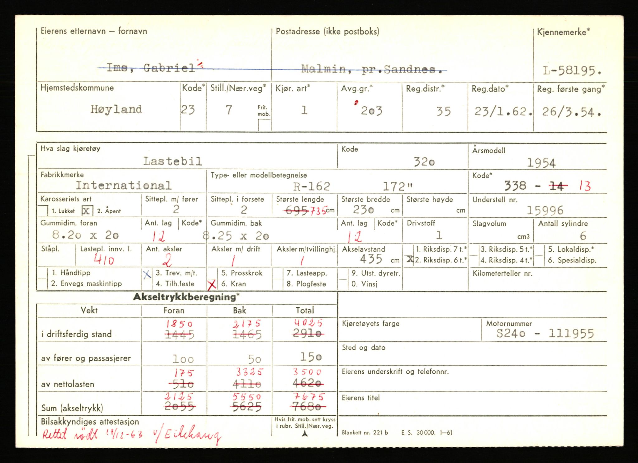 Stavanger trafikkstasjon, AV/SAST-A-101942/0/F/L0058: L-58000 - L-59999, 1930-1971, p. 437