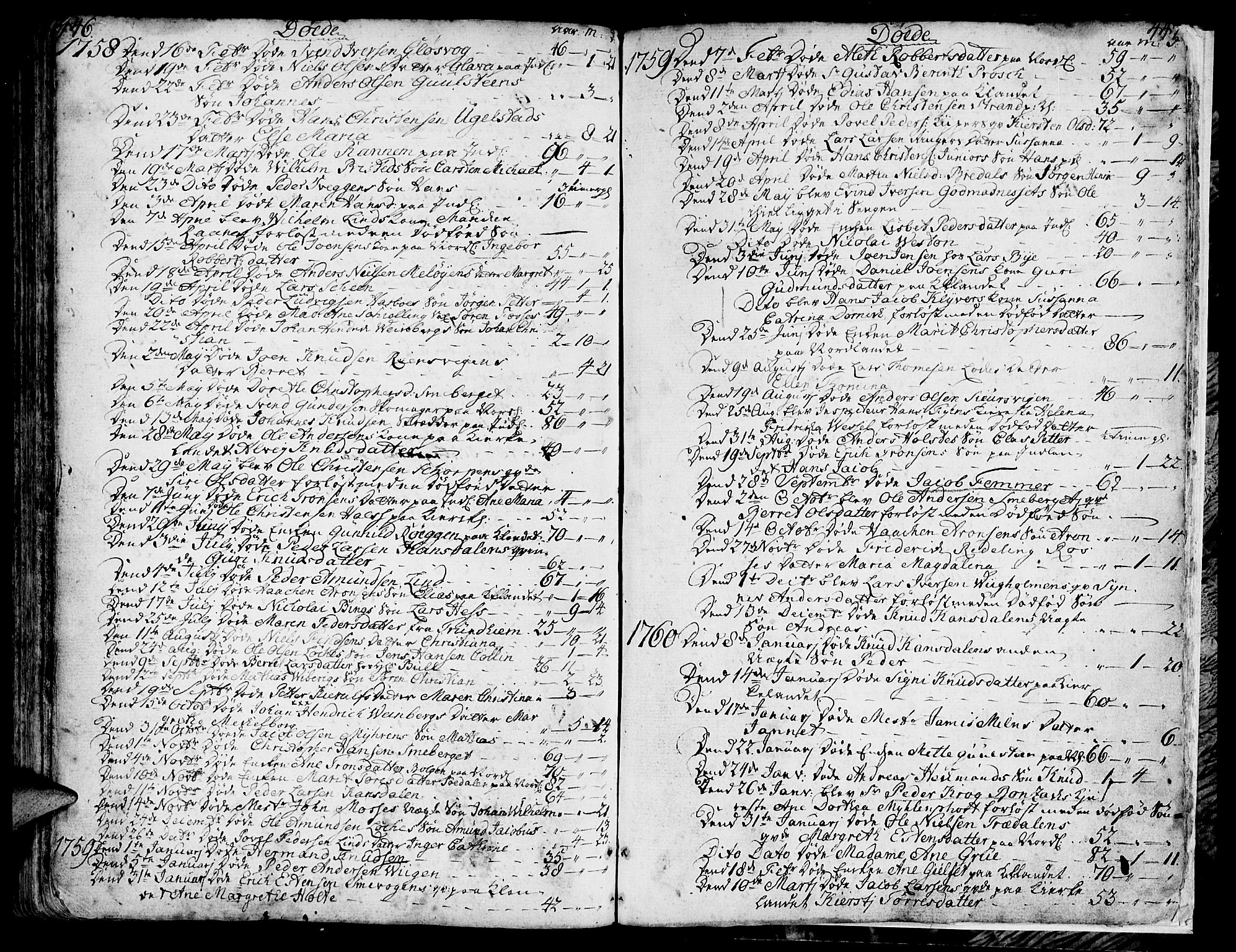 Ministerialprotokoller, klokkerbøker og fødselsregistre - Møre og Romsdal, AV/SAT-A-1454/572/L0840: Parish register (official) no. 572A03, 1754-1784, p. 446-447