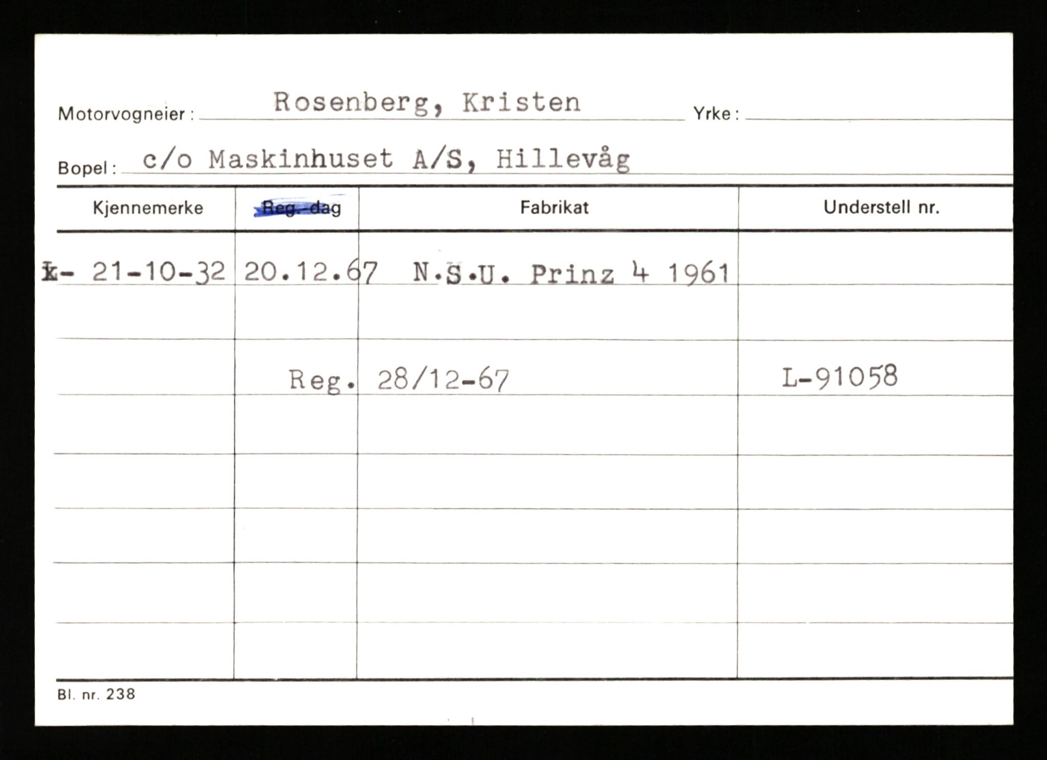 Stavanger trafikkstasjon, SAST/A-101942/0/G/L0010: Registreringsnummer: 130000 - 239953, 1930-1971, p. 2435