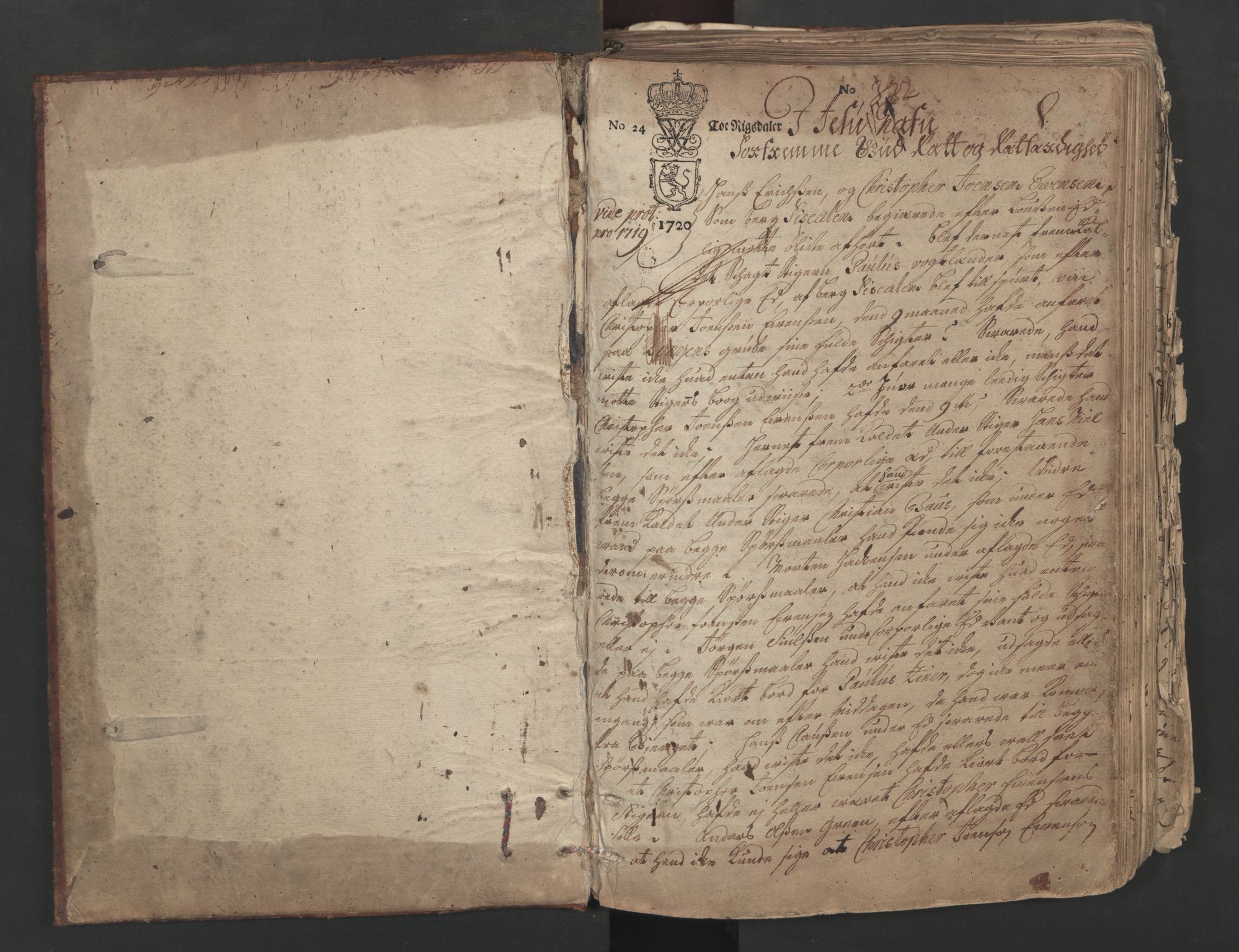 Sønnafjelske bergamt , SAKO/EA-5262/G/Ga/L0003: Domsprotokoll, 1720-1727, p. 1